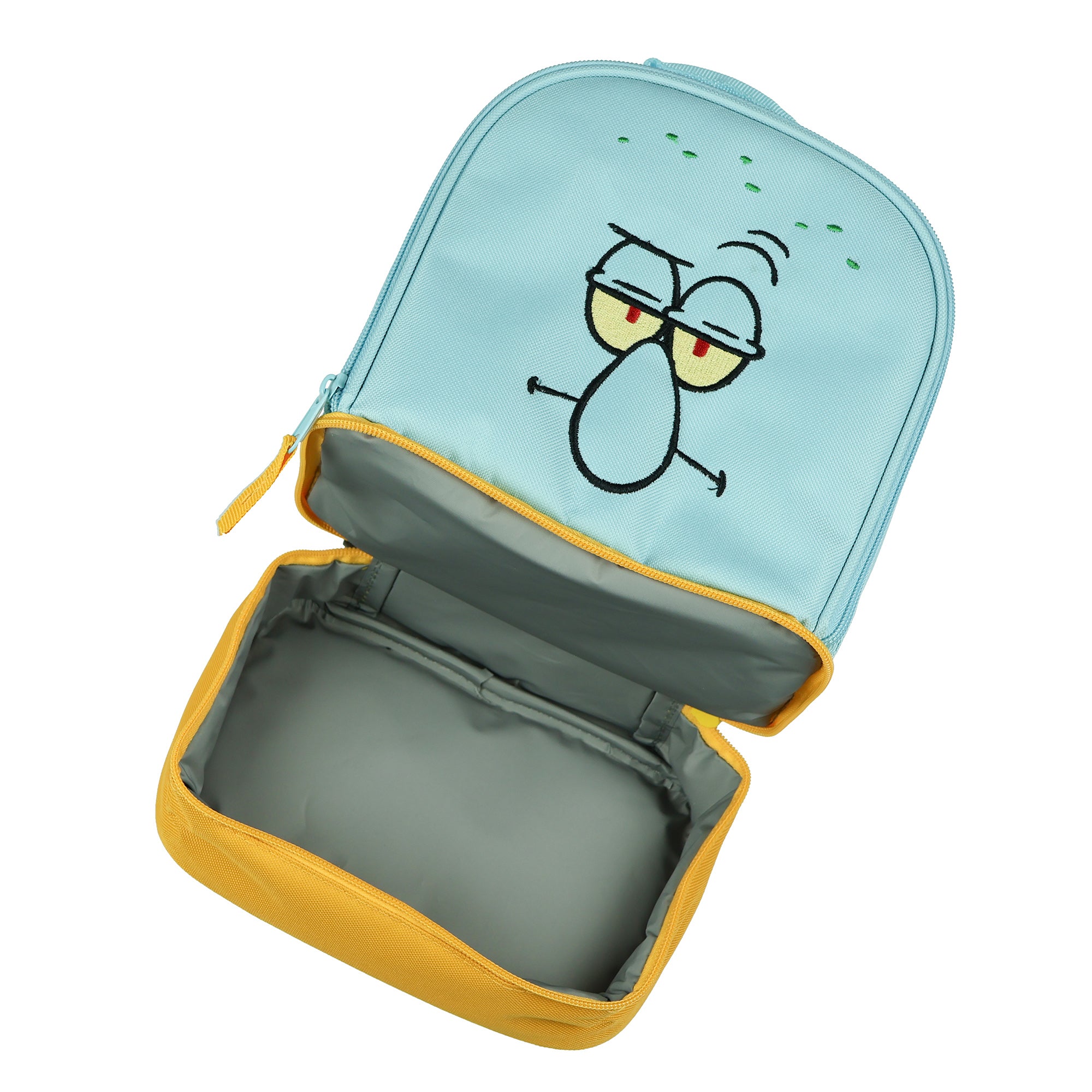 SpongeBob SquarePants Squidward Lunch Bag Dual Compartment Insulated Tote 10"