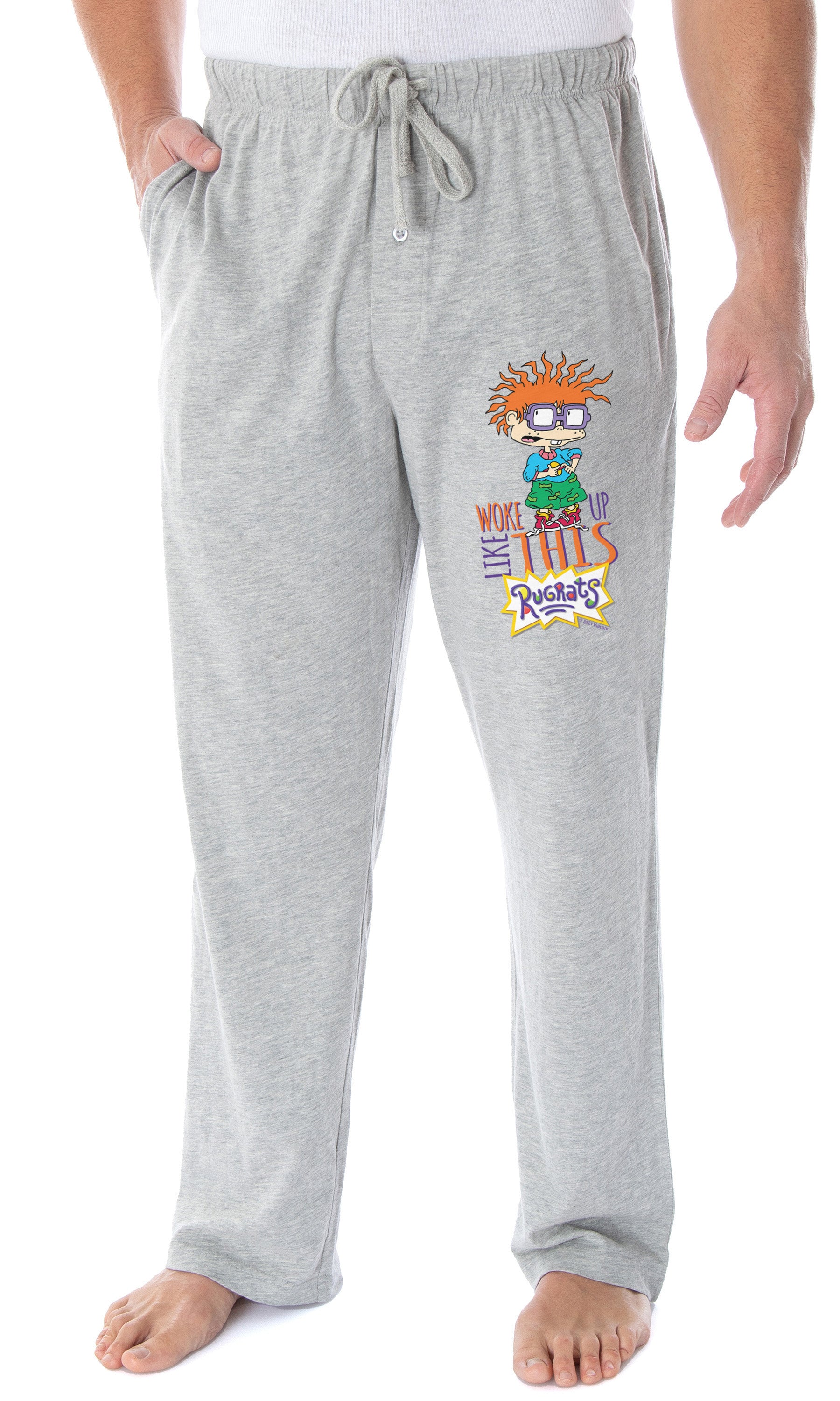 Nickelodeon Men's Rugrats Chuckie Finster Woke Up Like This Pajama Pants