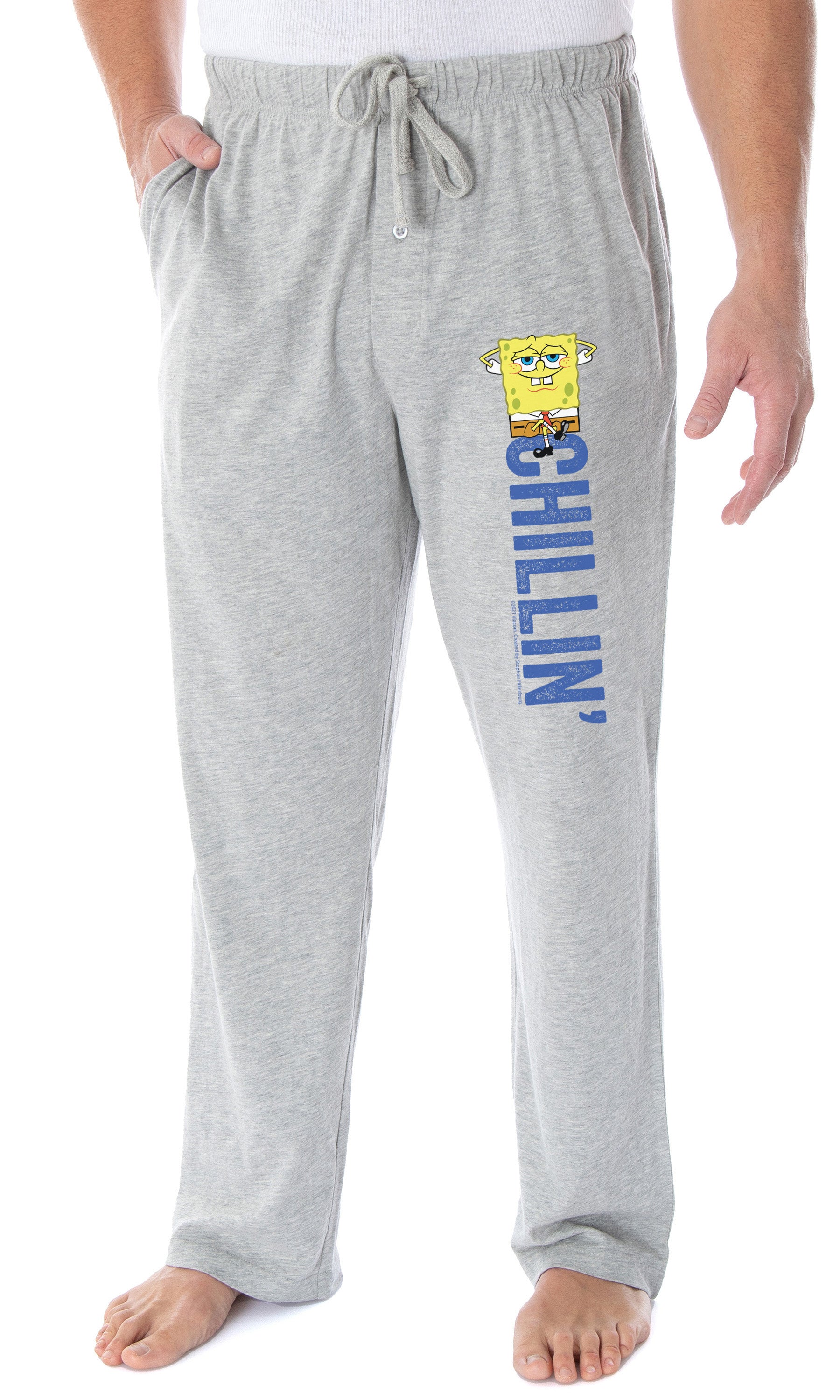 Nickelodeon Men's SpongeBob SquarePants Chillin' Loungewear Sleep Bottoms Pajama Pants