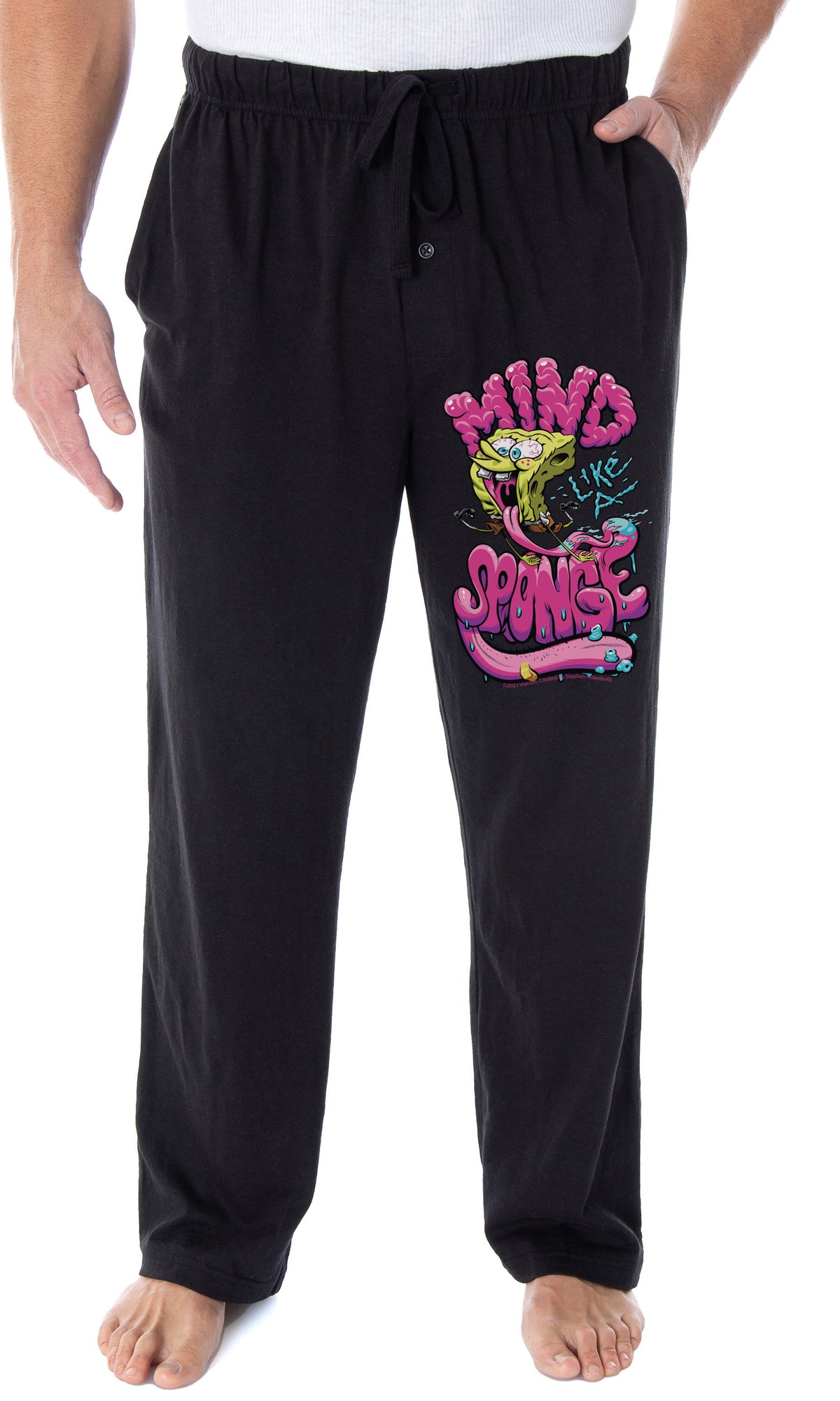 Nickelodeon SpongeBob SquarePants Pajama Pants Men's Mind Like A Sponge Sleepwear Lounge Pants
