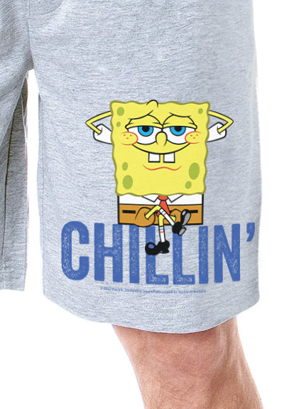 Nickelodeon SpongeBob SquarePants Mens' Chillin' Sleep Pajama Shorts