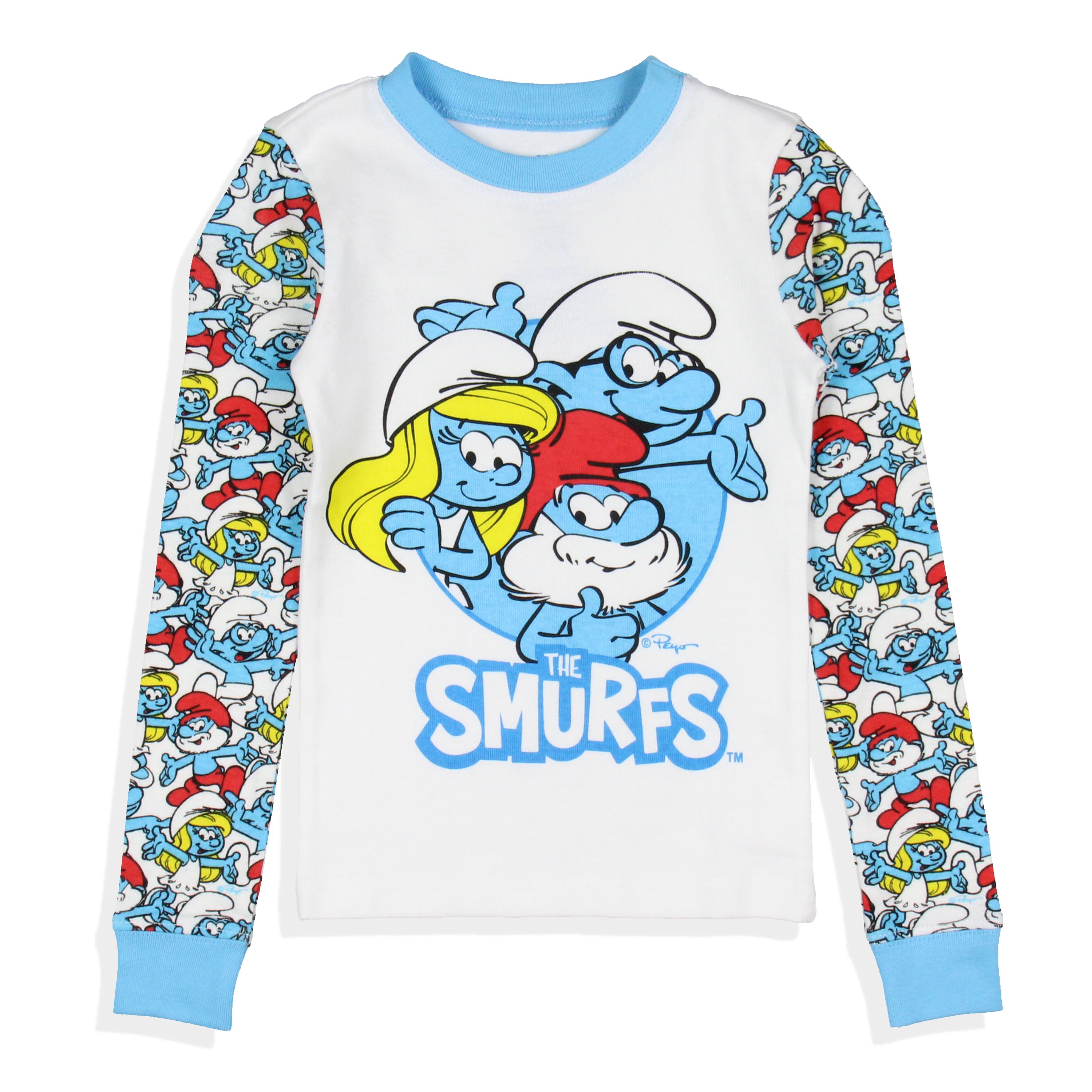 The Smurfs Toddler Kids Smurfette Papa Smurf Brainy Smurf Pajama Set