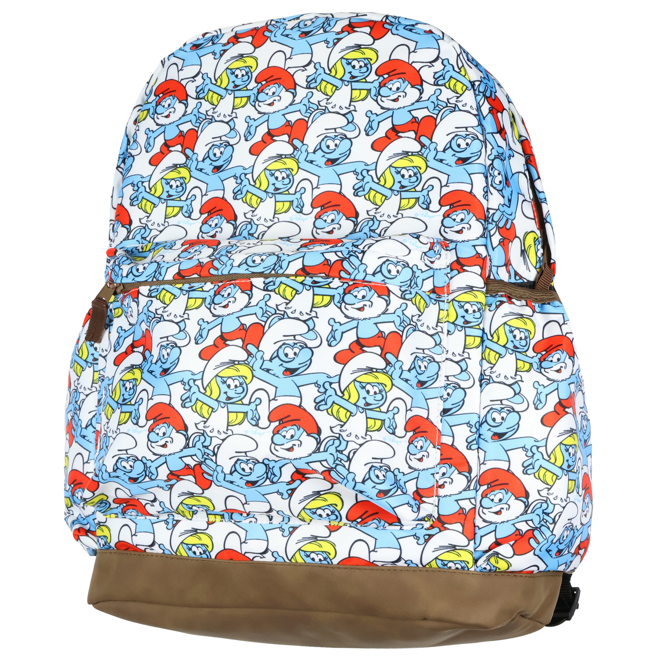The Smurfs Backpack Smurfette Papa & Brainy Smurf Design Tech Laptop Bag Daypack