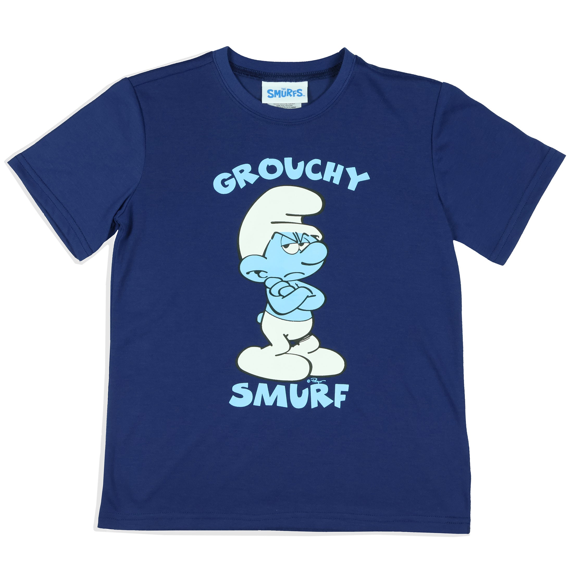 The Smurfs Pajamas Boys' Grouchy Smurf Short Sleeves and Shorts Set