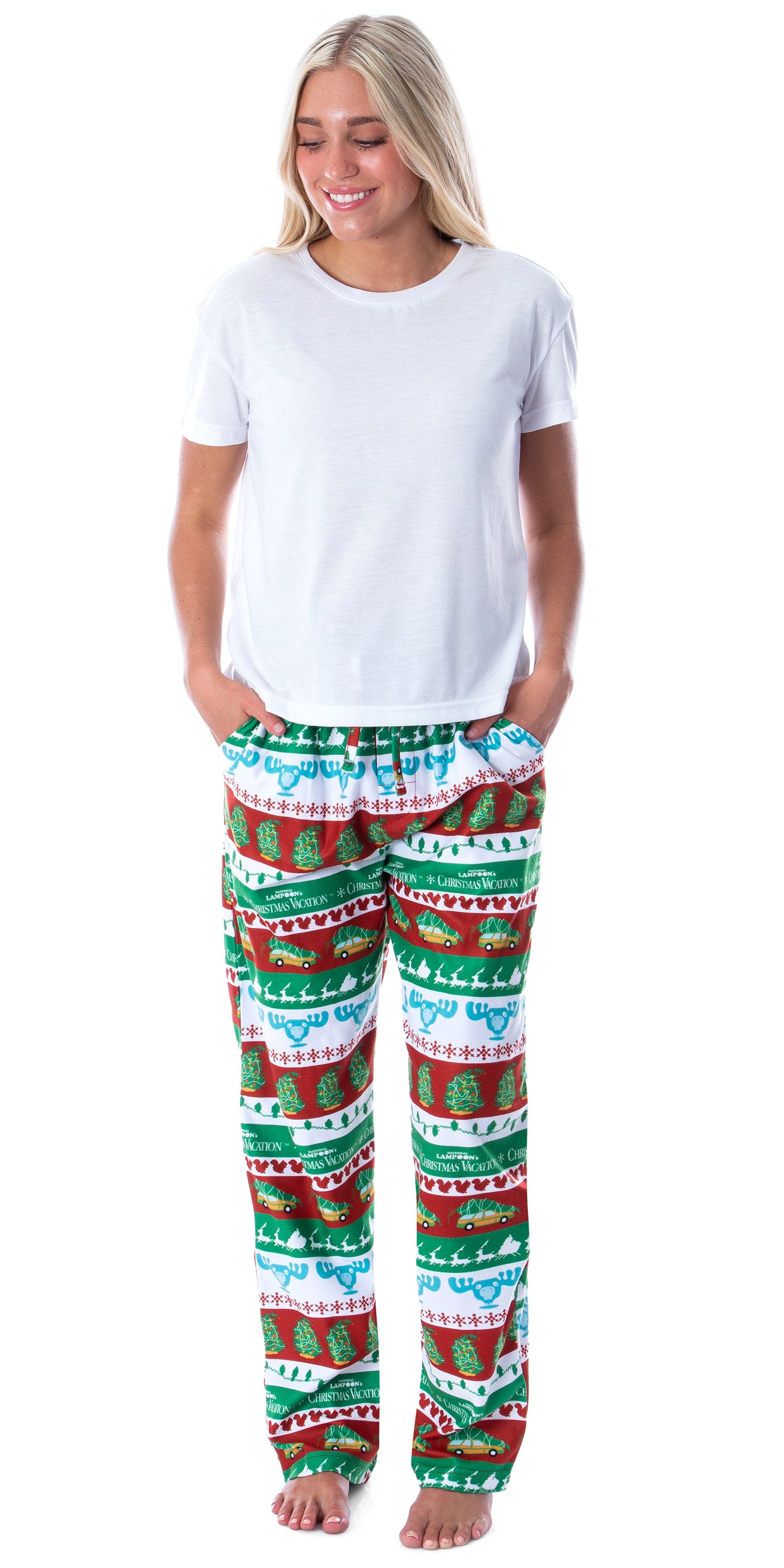 National Lampoon's Christmas Vacation Men's Fair Isle Loungewear Pajama Pants