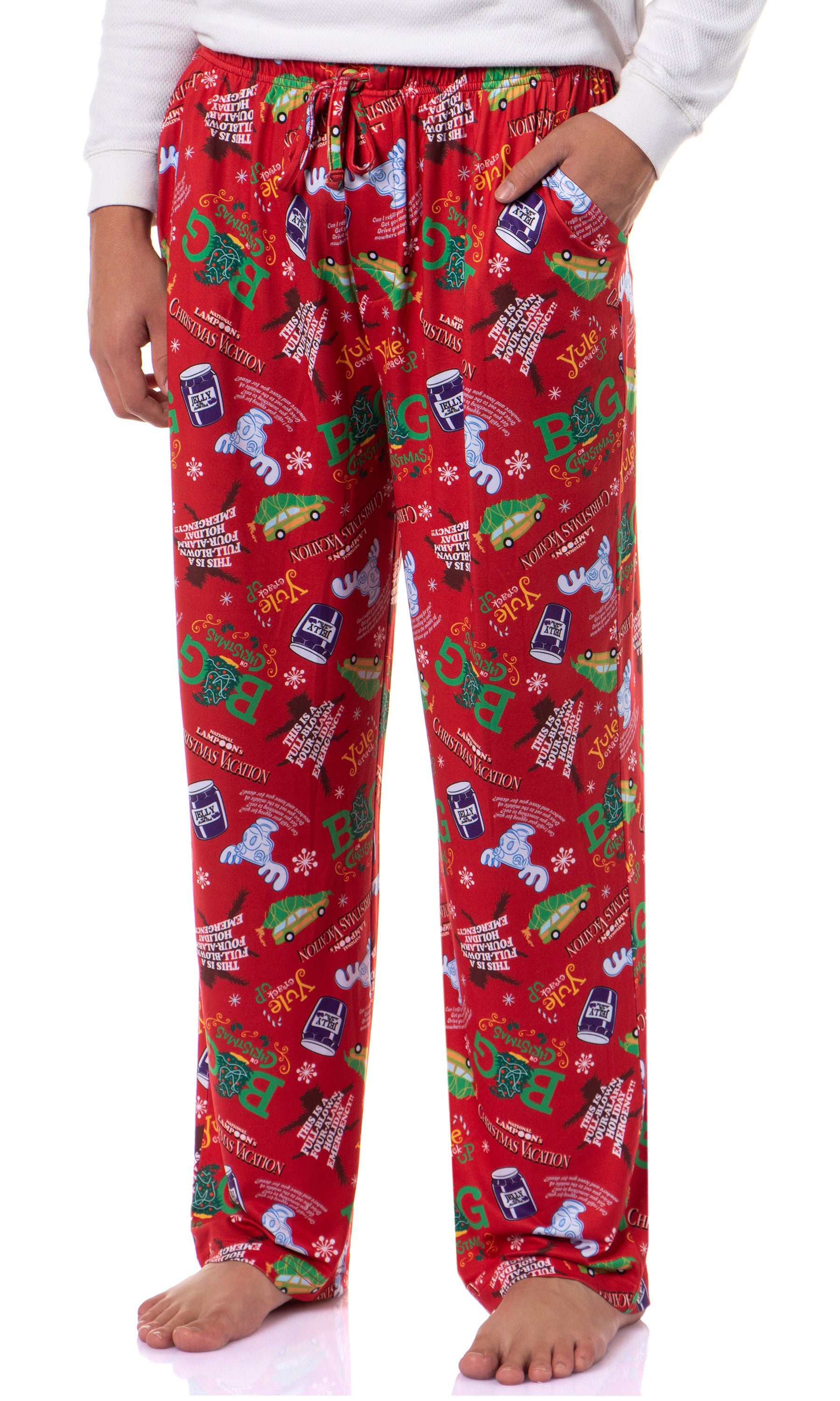 National Lampoon's Christmas Vacation Men's Tossed Print Sleep Pajama Pants