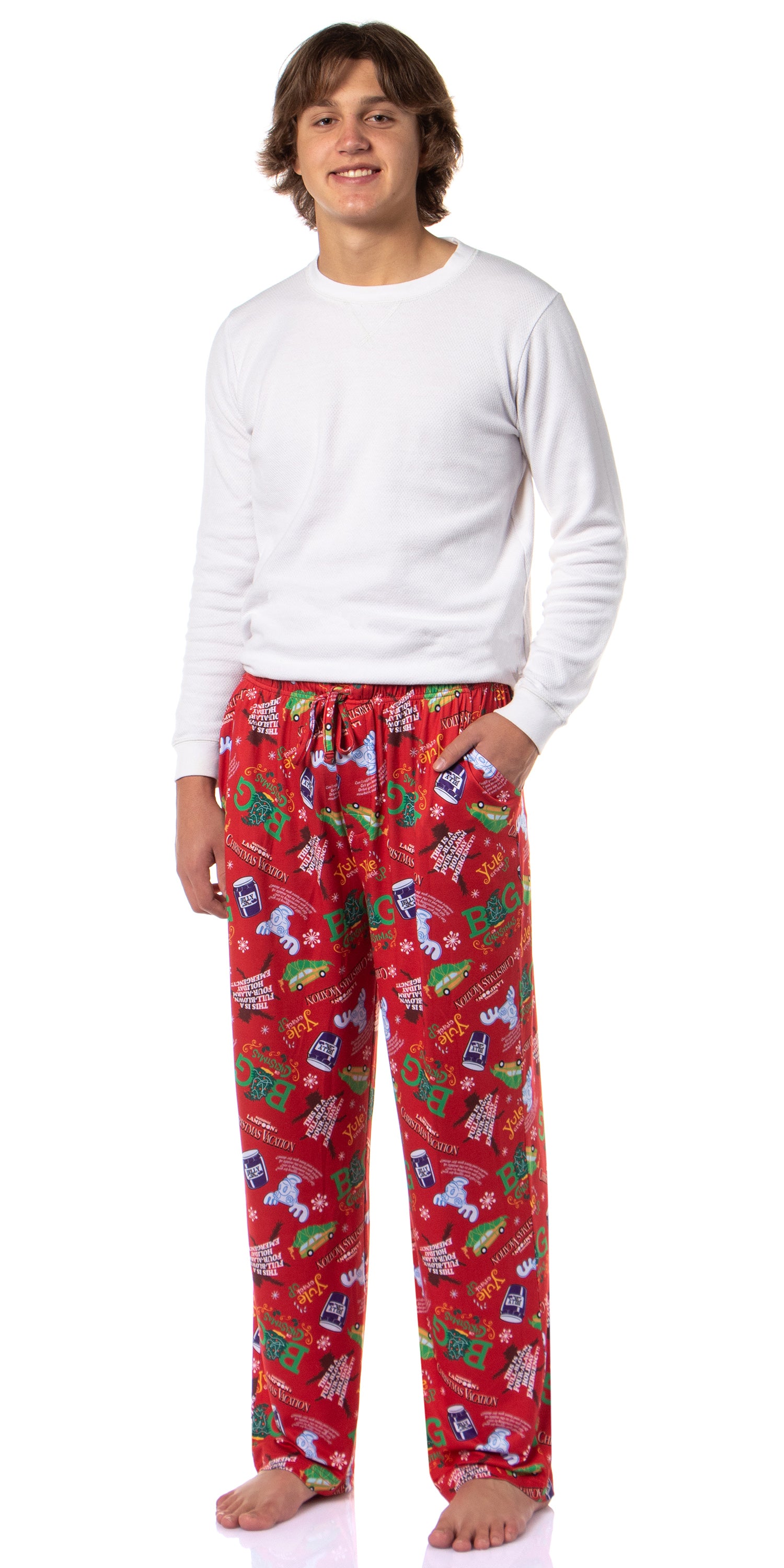 National Lampoon's Christmas Vacation Men's Tossed Print Sleep Pajama Pants