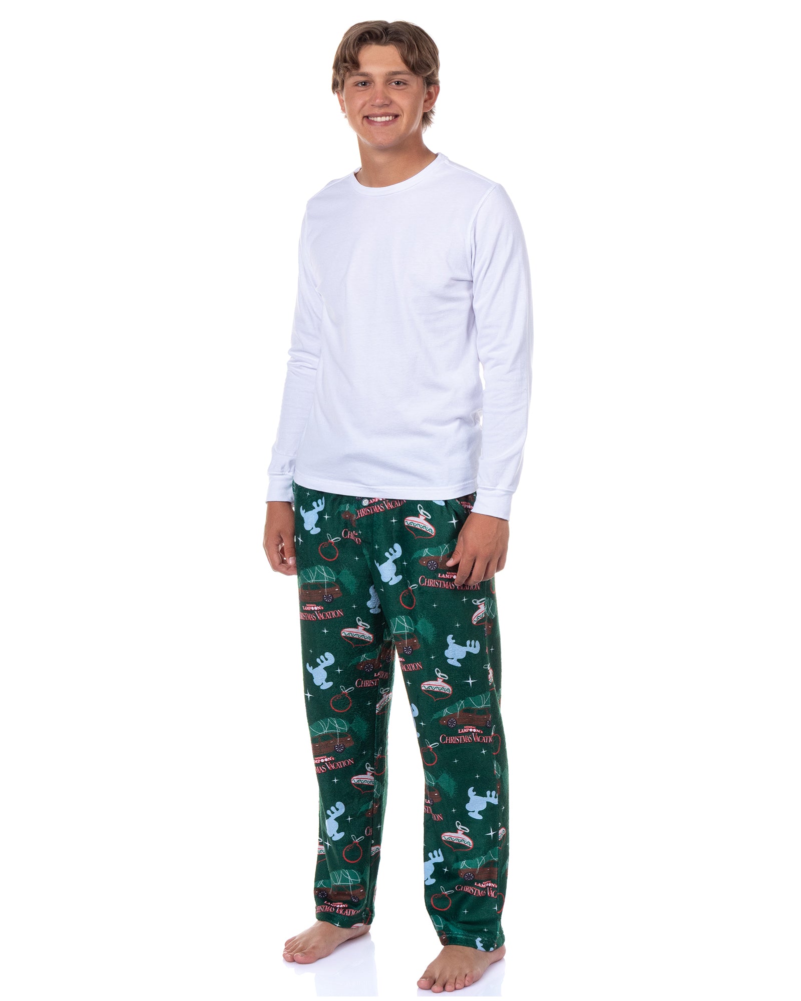 National Lampoon's Christmas Vacation Pajamas Men's Fleece Lounge PJ Pants
