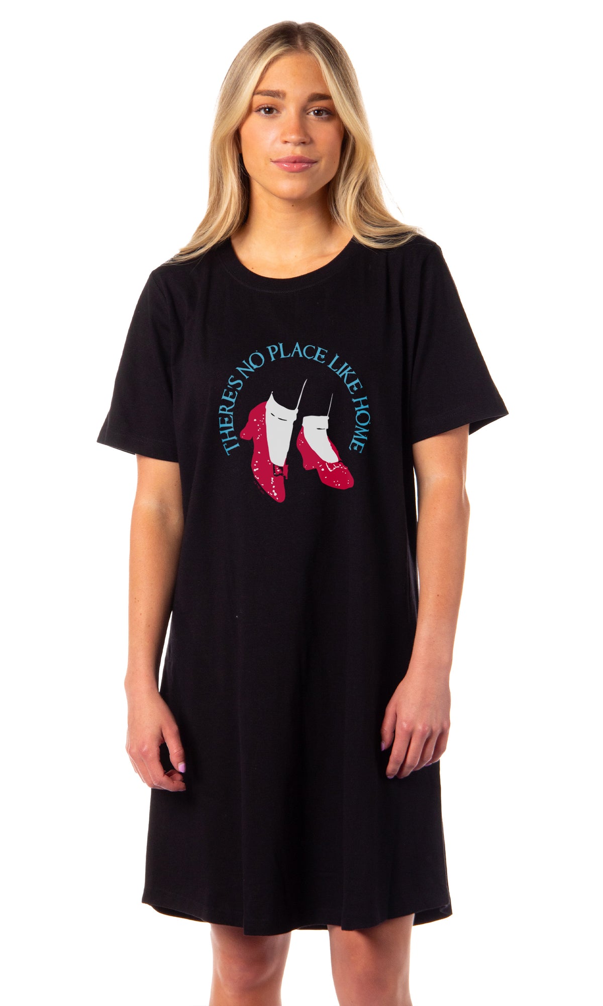 The Wizard of Oz Women's There's No Place Like Home Pajama Dorm Sleep Shirt Nightgown