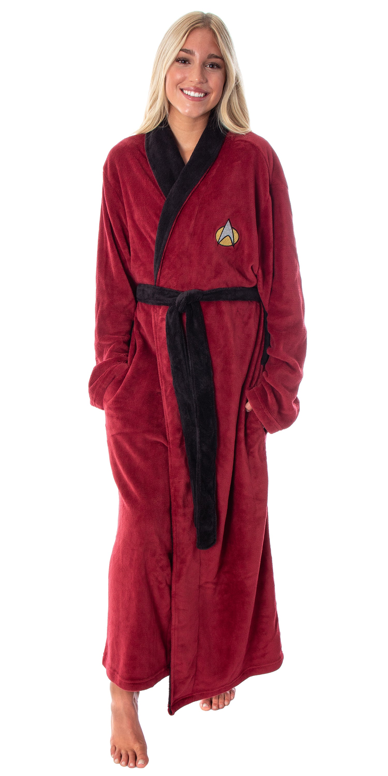 Star Trek The Next Generation Captain Picard Costume Adult Fleece Plush Robe OSFM
