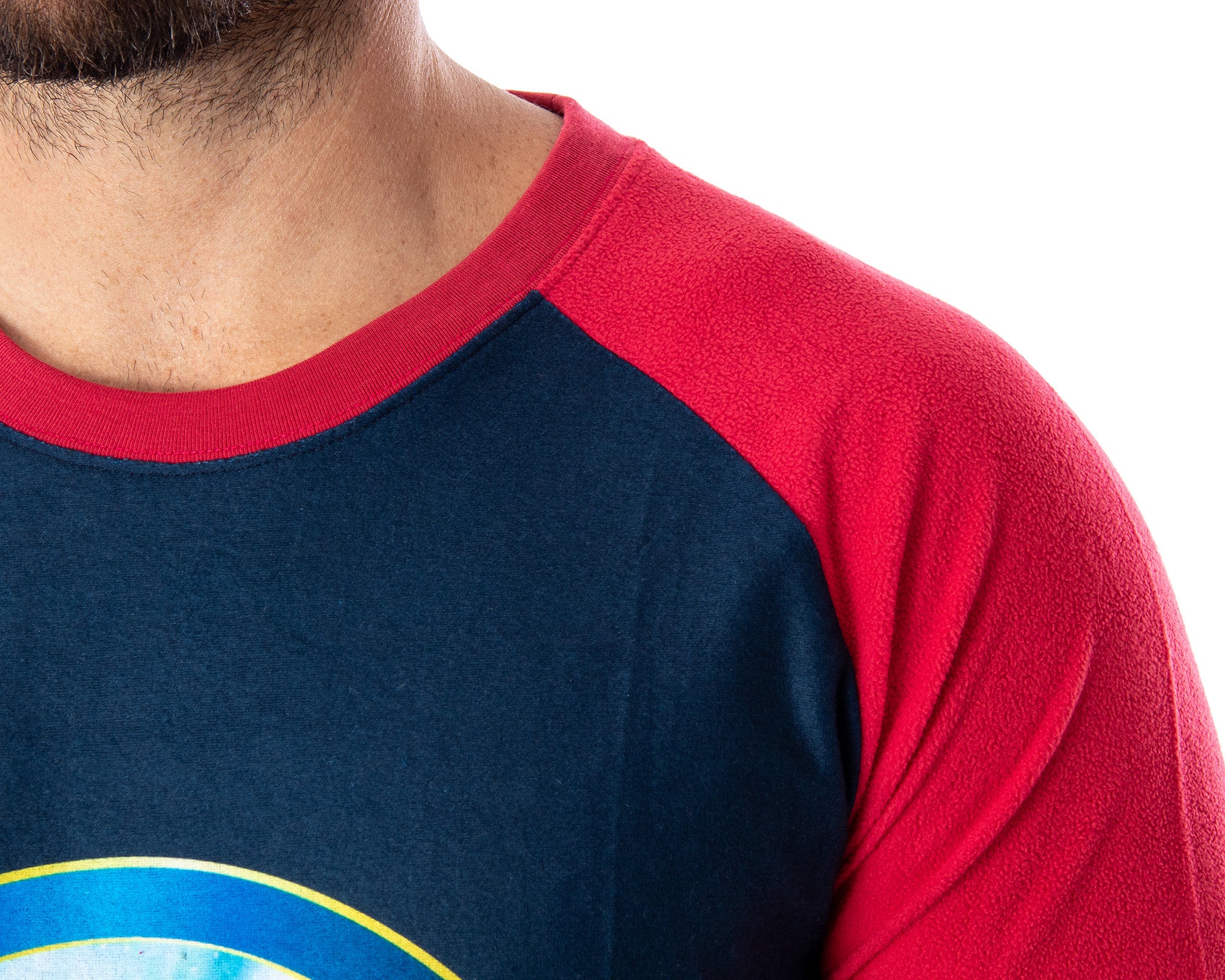 The Polar Express Train Men's Raglan Shirt And Pants 2 Piece Pajama Set