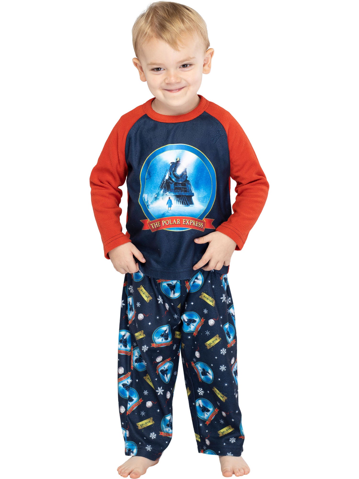 The Polar Express Train Toddler Kids Raglan Pajama Set
