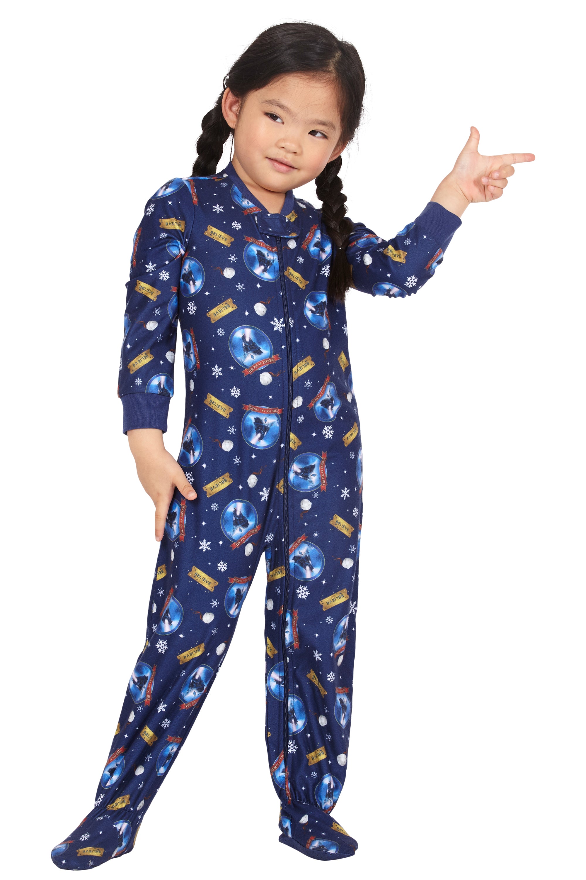 The Polar Express Kids Believe One Piece Pajama Sleeper