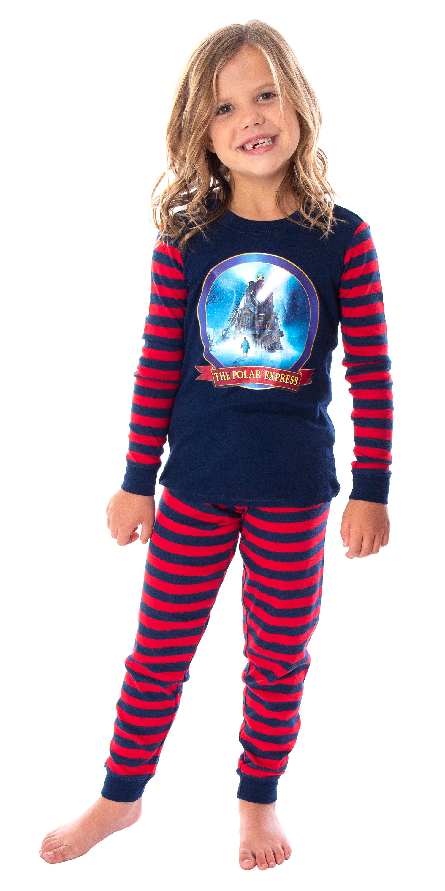 The Polar Express Train Matching Family Pajama Set Tight Fit Cotton Pajamas