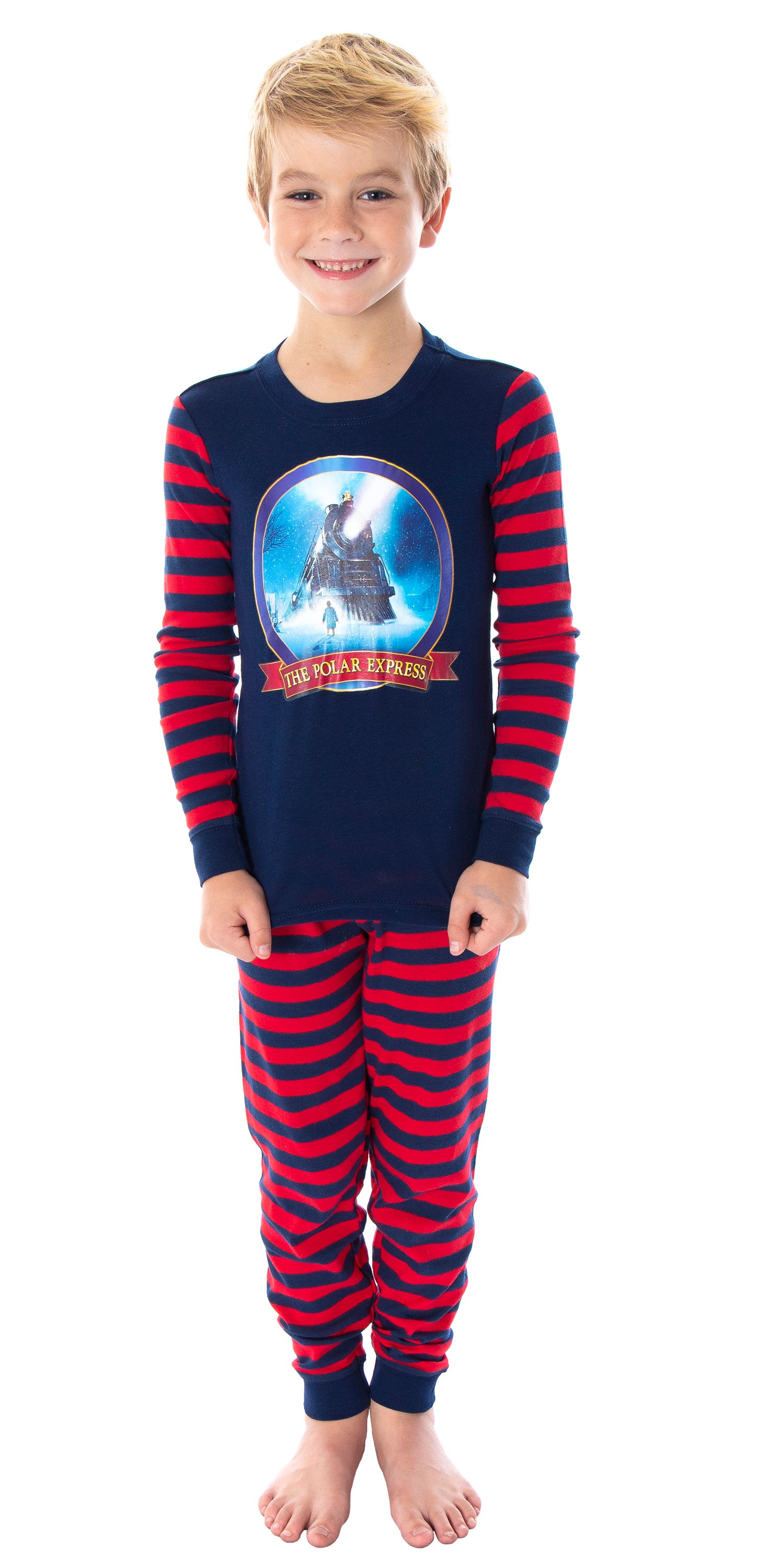The Polar Express Train Matching Family Pajama Set Tight Fit Cotton Pajamas