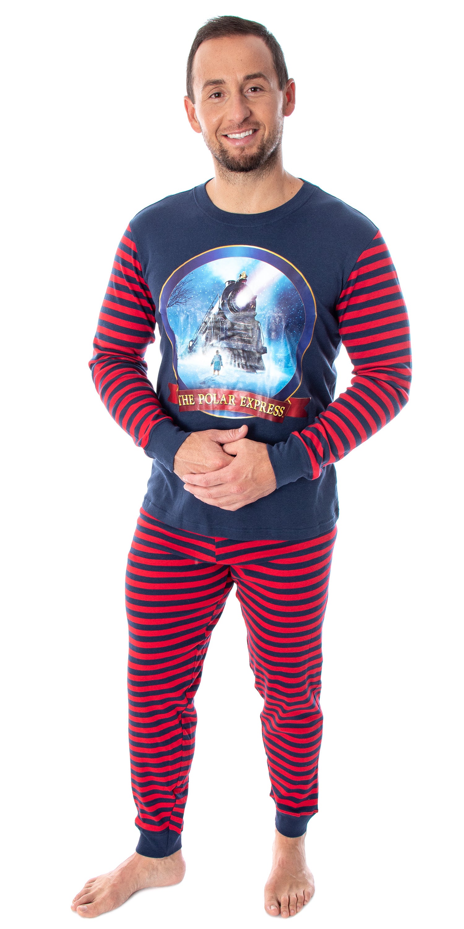 The Polar Express Train Matching Family Pajama Set Tight Fit Cotton Pajamas