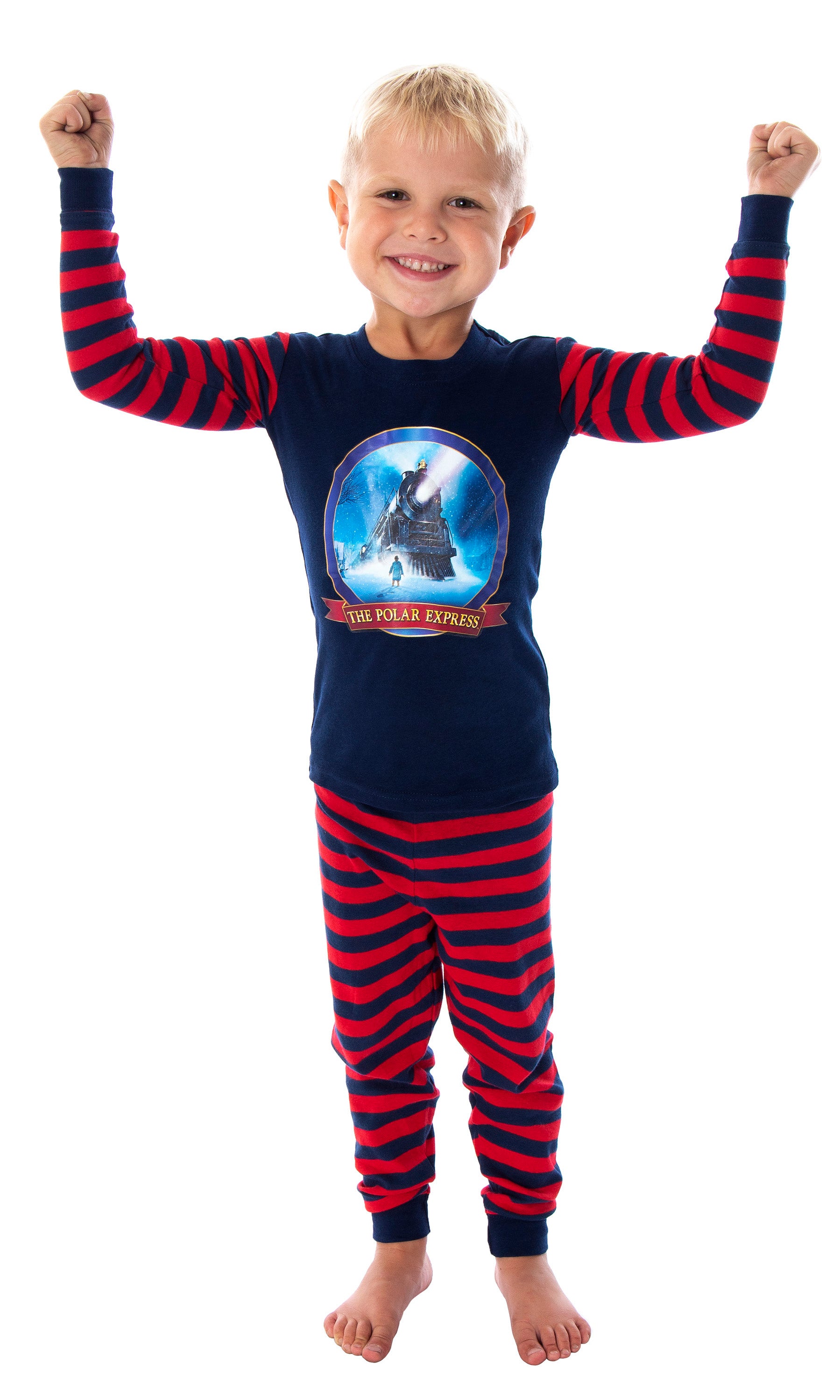 The Polar Express Train Matching Family Pajama Set Tight Fit Cotton Pajamas
