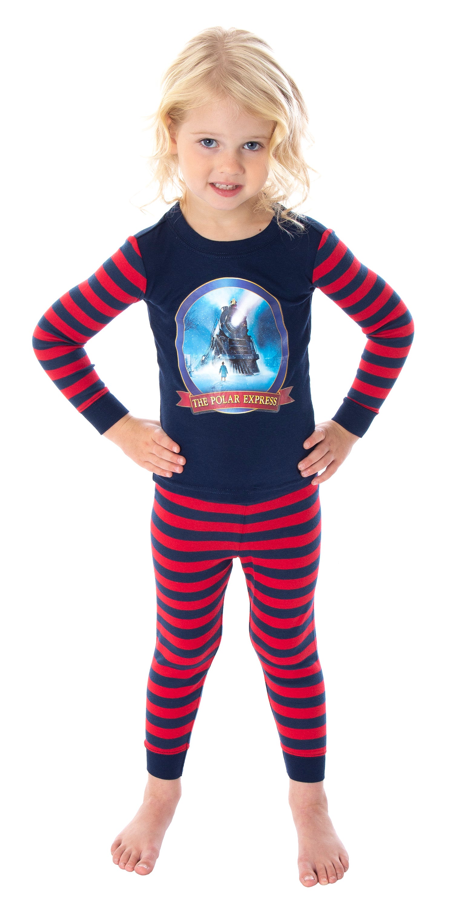 The Polar Express Train Matching Family Pajama Set Tight Fit Cotton Pajamas