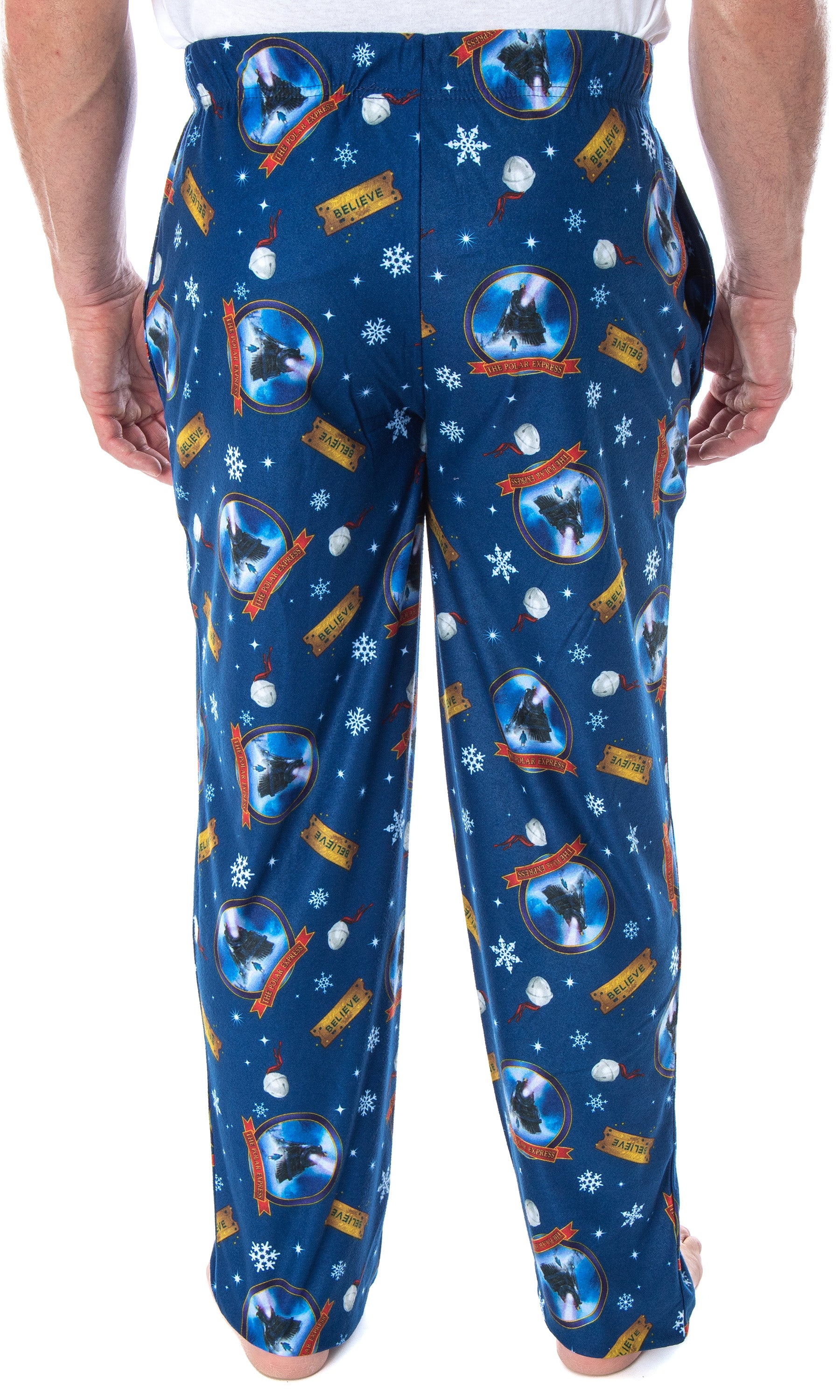 The Polar Express Men's Believe Train Ticket Lounge Sleep Pajama Pants