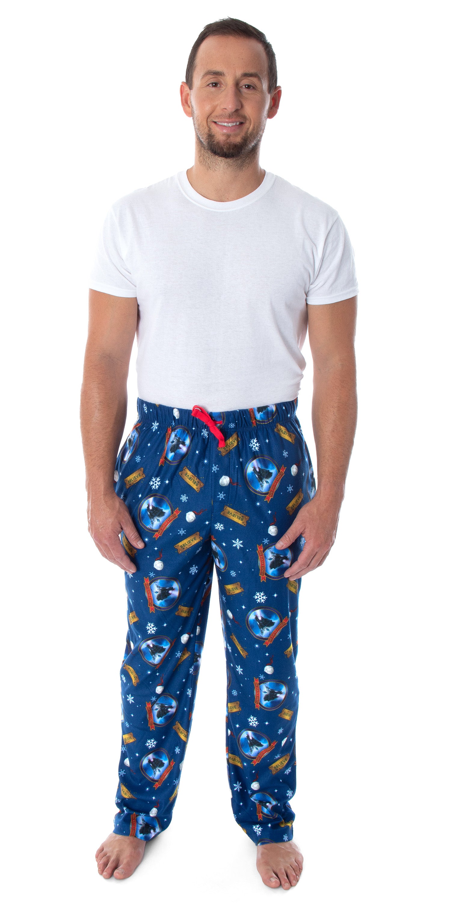 The Polar Express Men's Believe Train Ticket Lounge Sleep Pajama Pants
