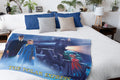 The Polar Express Train Christmas Film Poster Silk Touch Throw Blanket