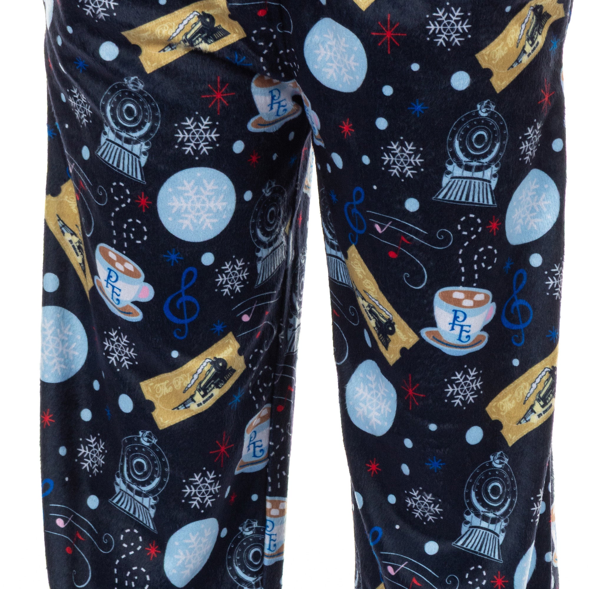 The Polar Express Pajamas Kids Hot Coco Golden Ticket Lounge PJ Pants