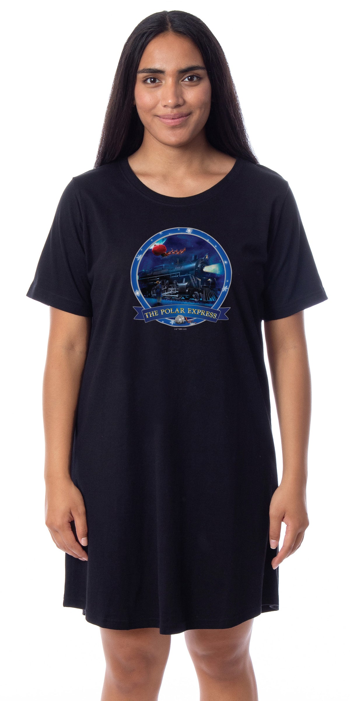 Polar Express Womens' Train Movie Film Nightgown Sleep Pajama Shirt