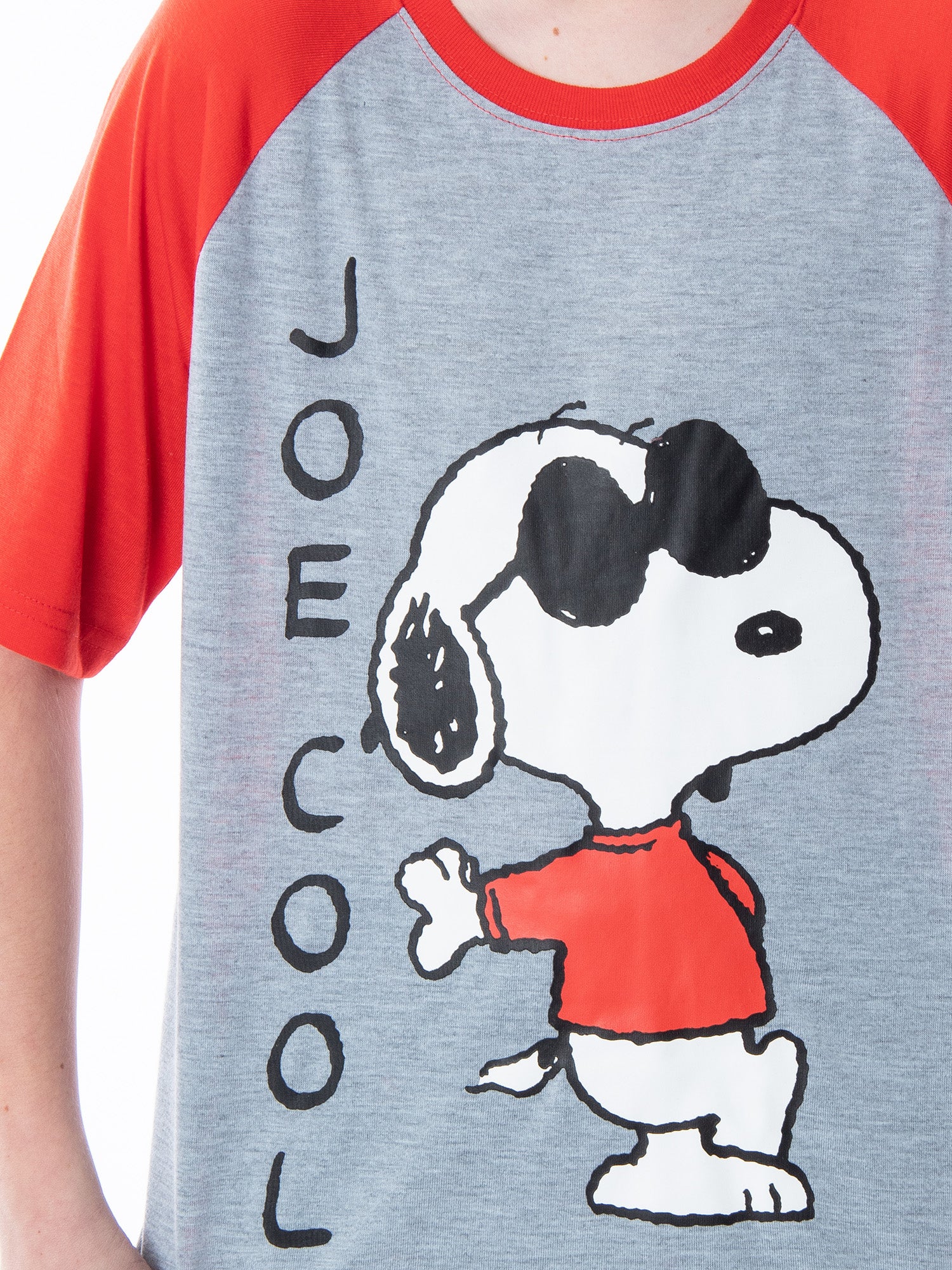Peanuts Boys' Joe Cool Snoopy Pajamas Shirt And Shorts Sleepwear Set