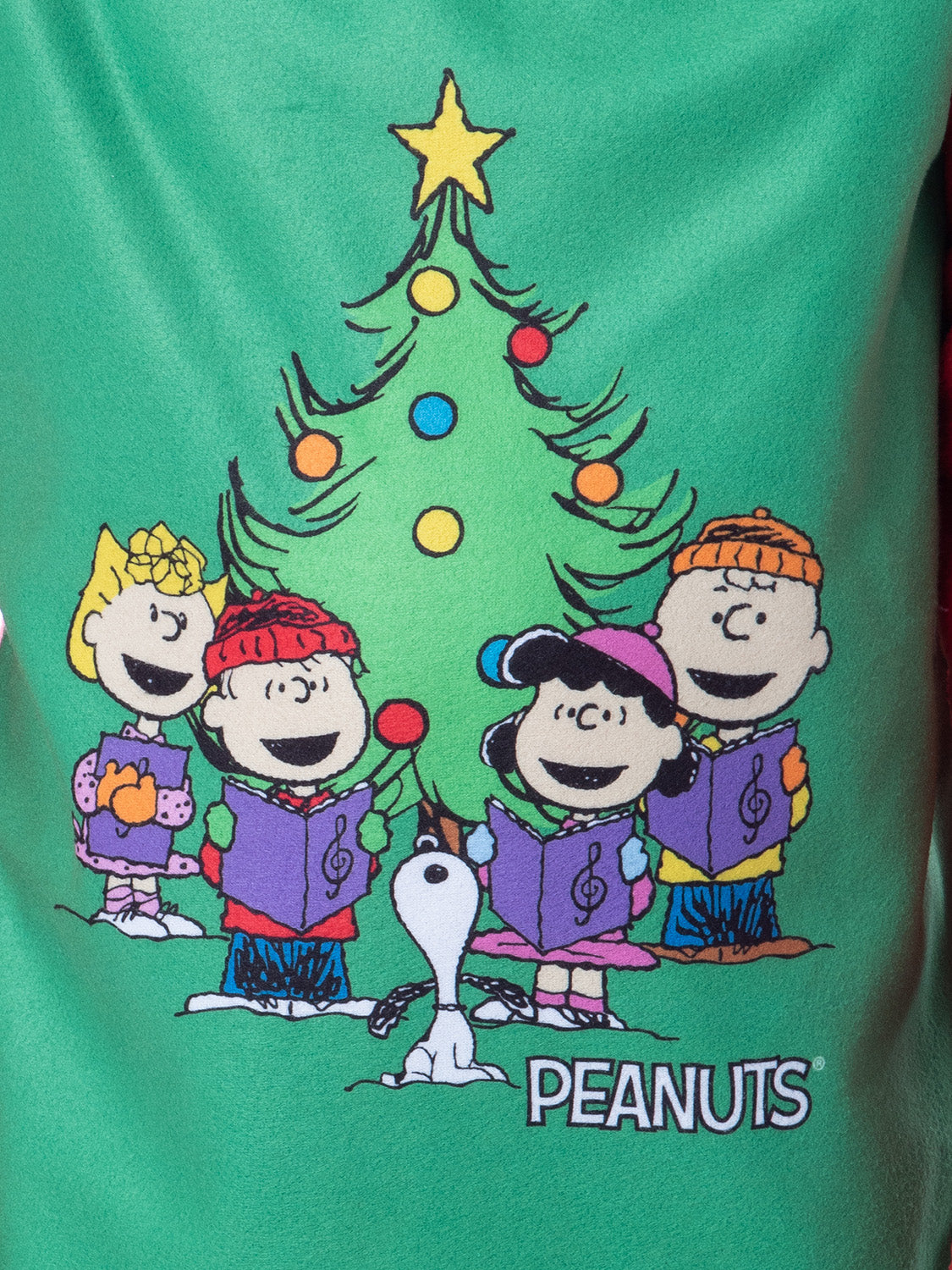 Peanuts Boys' Christmas Holiday Season Sing Along Sleep Pajama Set