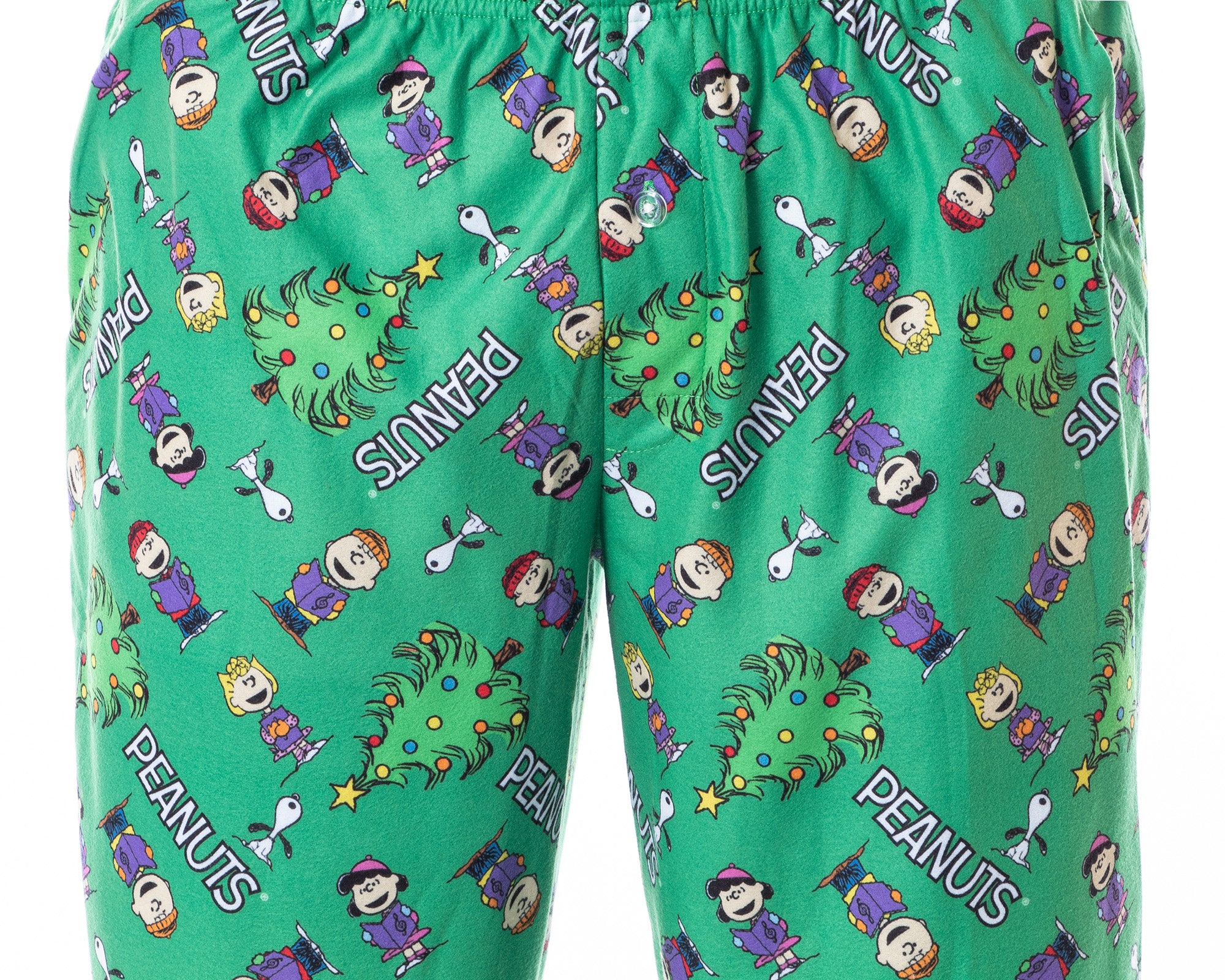Peanuts Mens' Christmas Holiday Season Sing Along Sleep Pajama Set