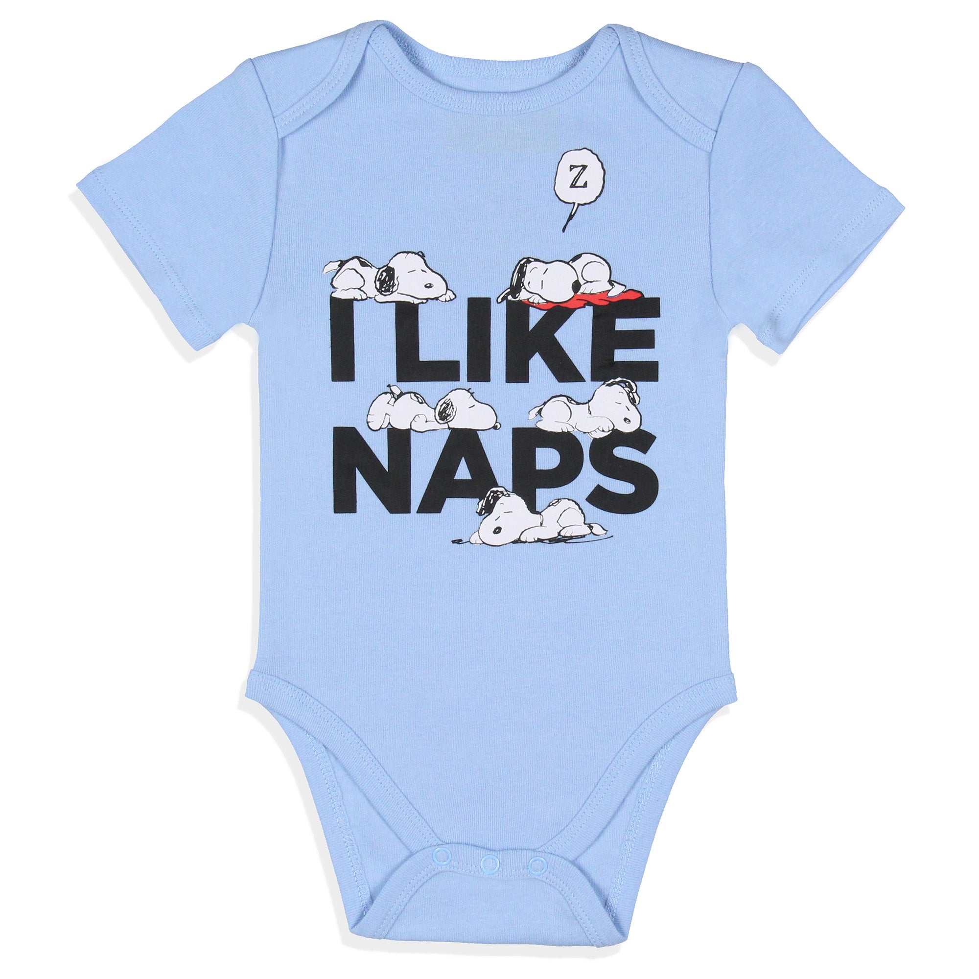 Peanuts Infant Boys' Girls' Snoopy and Woodstock Sleeper 3 Pack Sleep Pajama