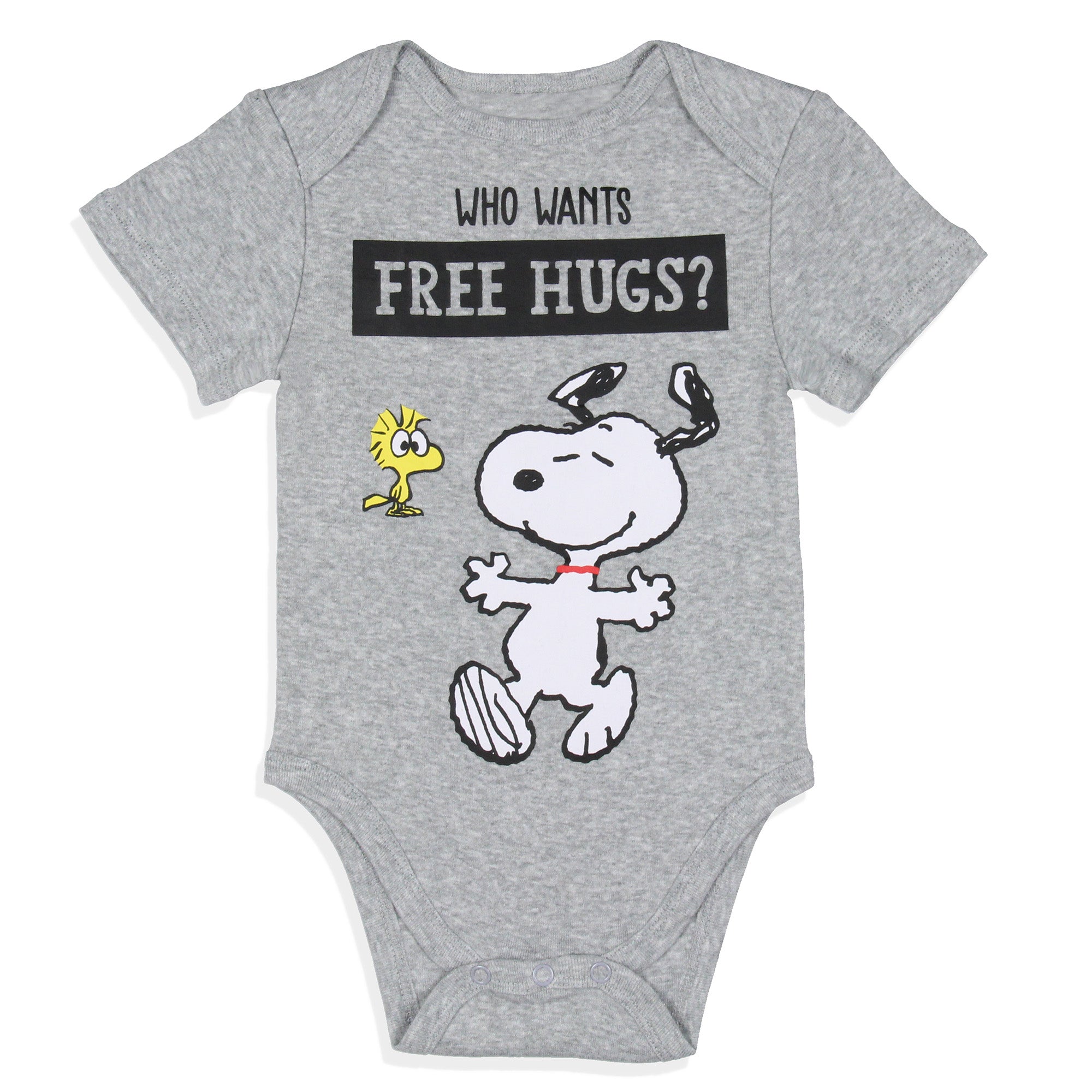 Peanuts Infant Boys' Girls' Snoopy and Woodstock Sleeper 3 Pack Sleep Pajama