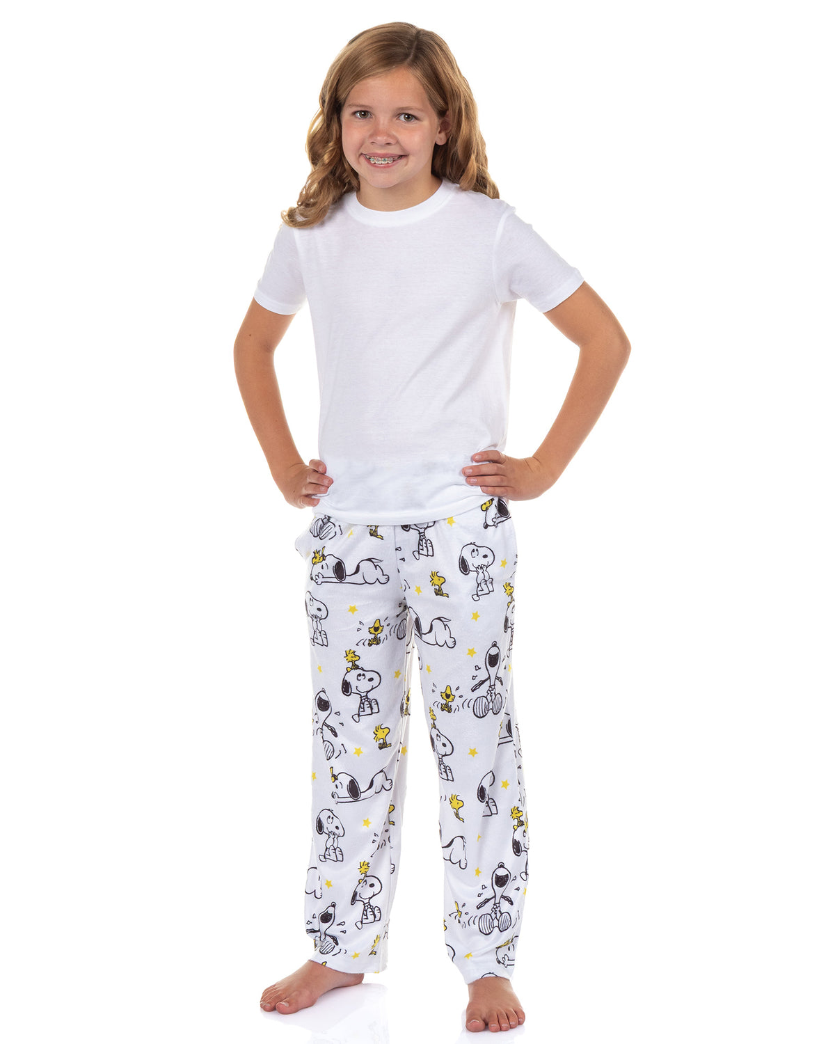Peanuts Pajamas Kids Snoopy and Woodstock Laughing Lounge Pj Pants