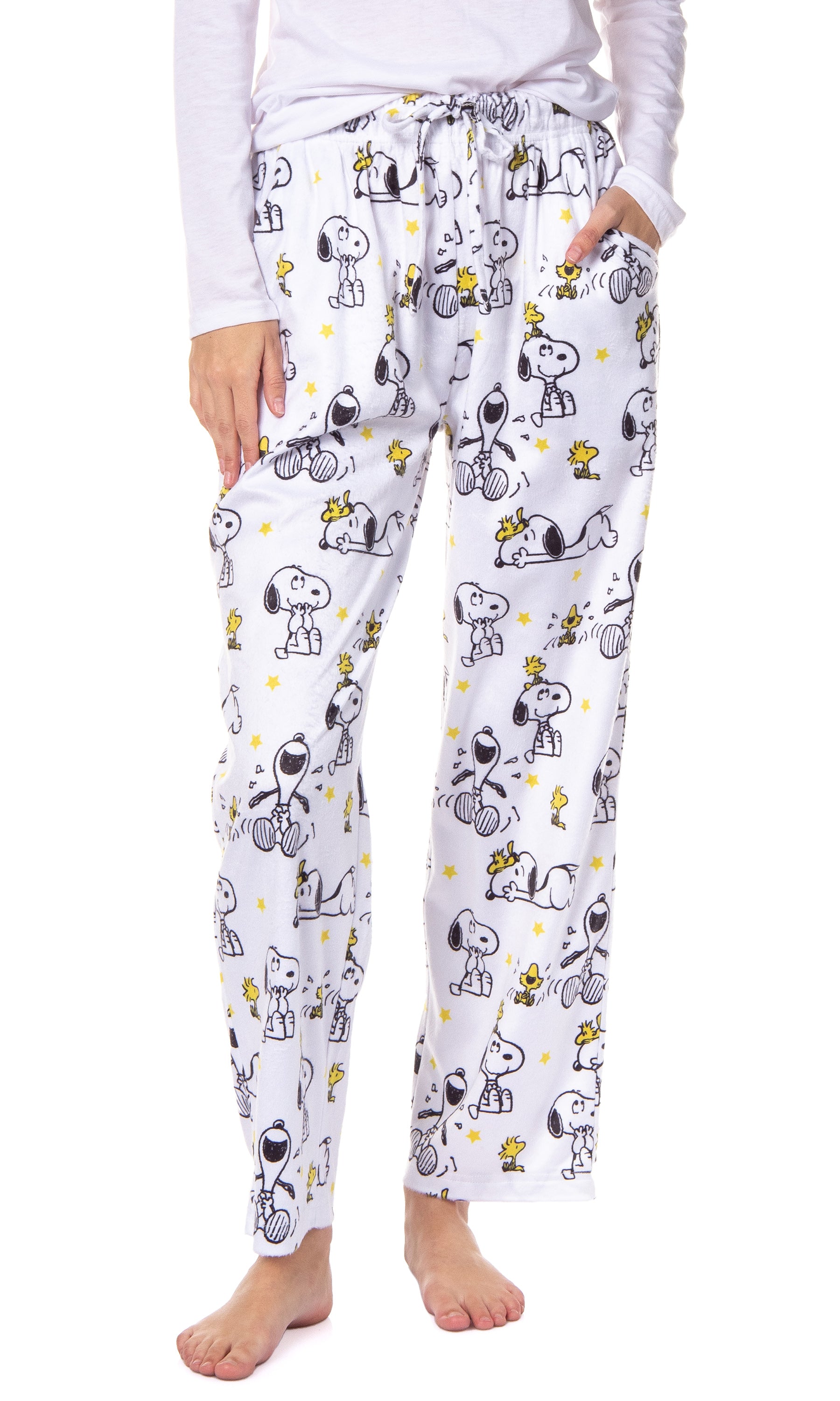 Peanuts Womens' Woodstock Snoopy Characters Friends Sleep Pajama Pants