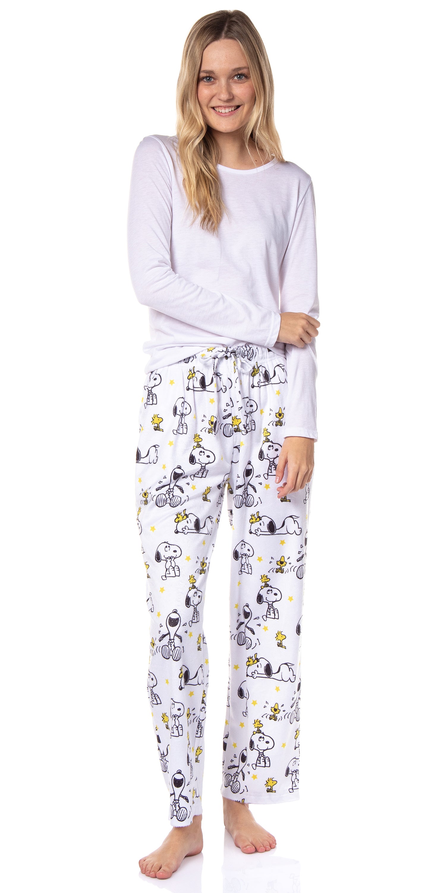 Peanuts Womens' Woodstock Snoopy Characters Friends Sleep Pajama Pants