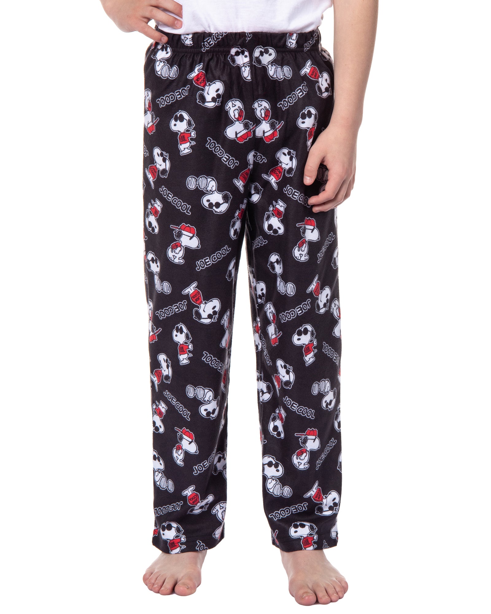 Peanuts Boys' Joe Cool Snoopy Character Tossed Print Sleep Pajama Pants