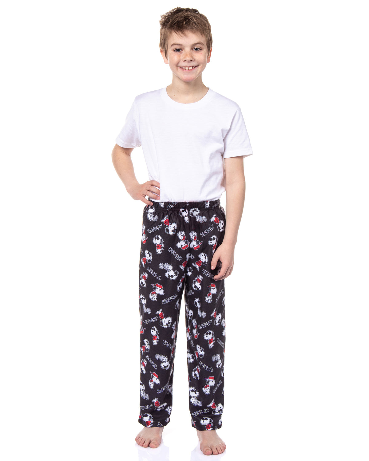 Peanuts Boys' Joe Cool Snoopy Character Tossed Print Sleep Pajama Pants