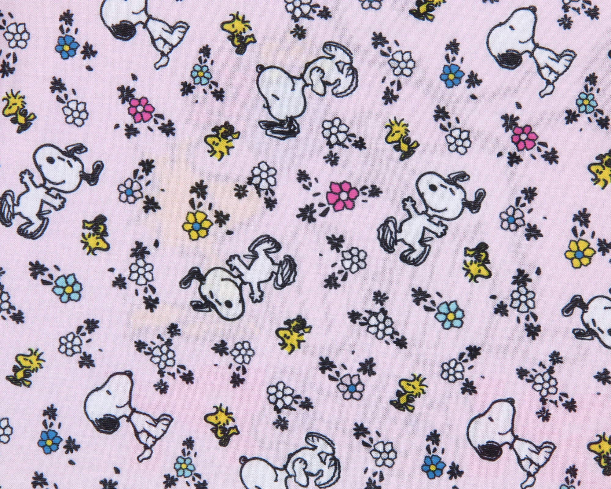 Girls' Peanuts Snoopy Woodstock Flowers Friends Nightgown Pajama Shirt