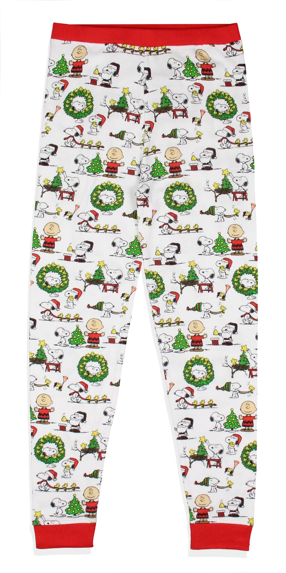 Peanuts Boys' Christmas Santa Snoopy Charlie Brown Characters Pajama Set