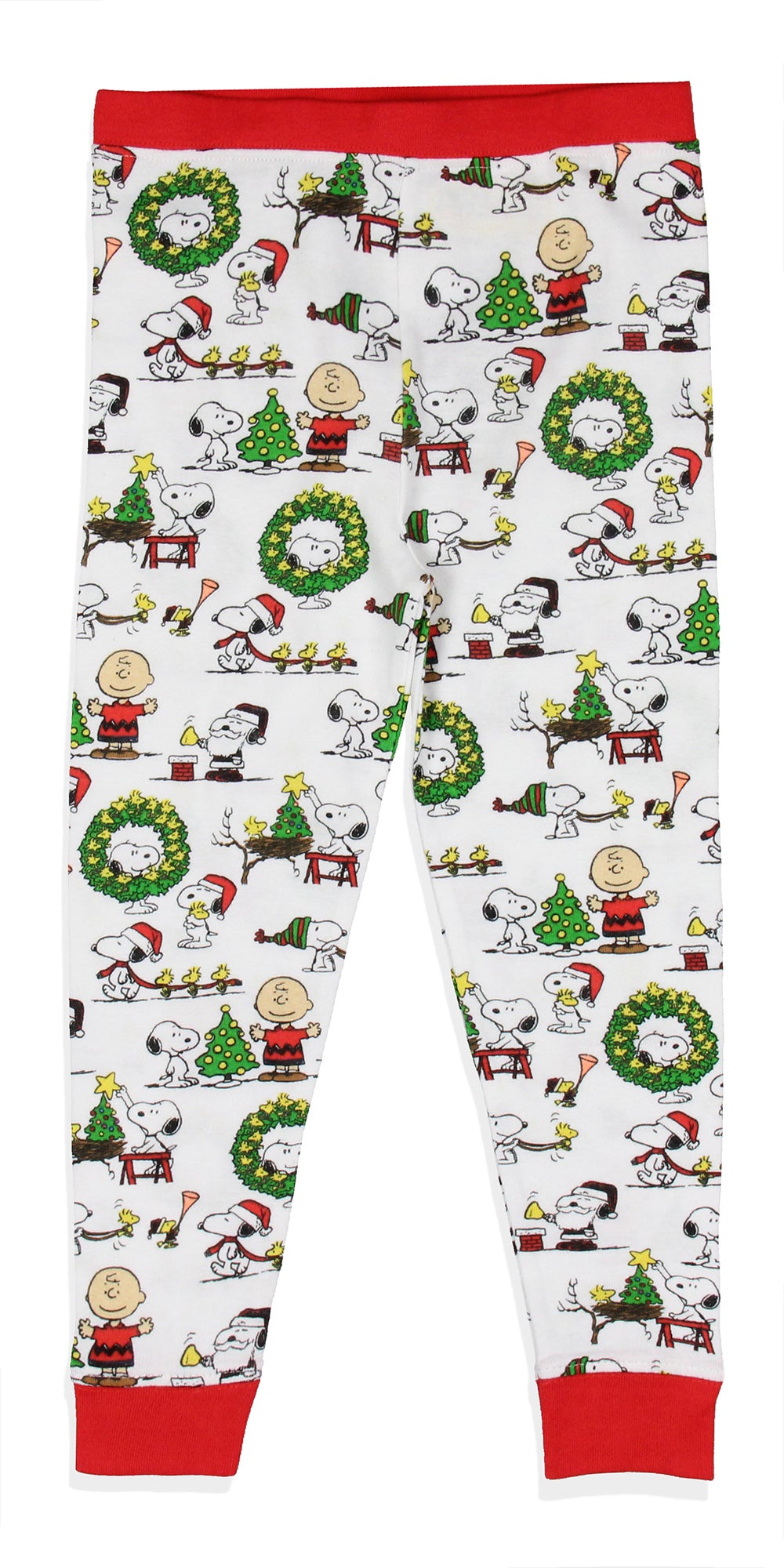 Peanuts Boys' Christmas Santa Snoopy Charlie Brown Characters Pajama Set