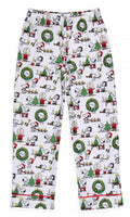 Peanuts Charlie Brown Snoopy Button Sleep Family Christmas Pajama Set