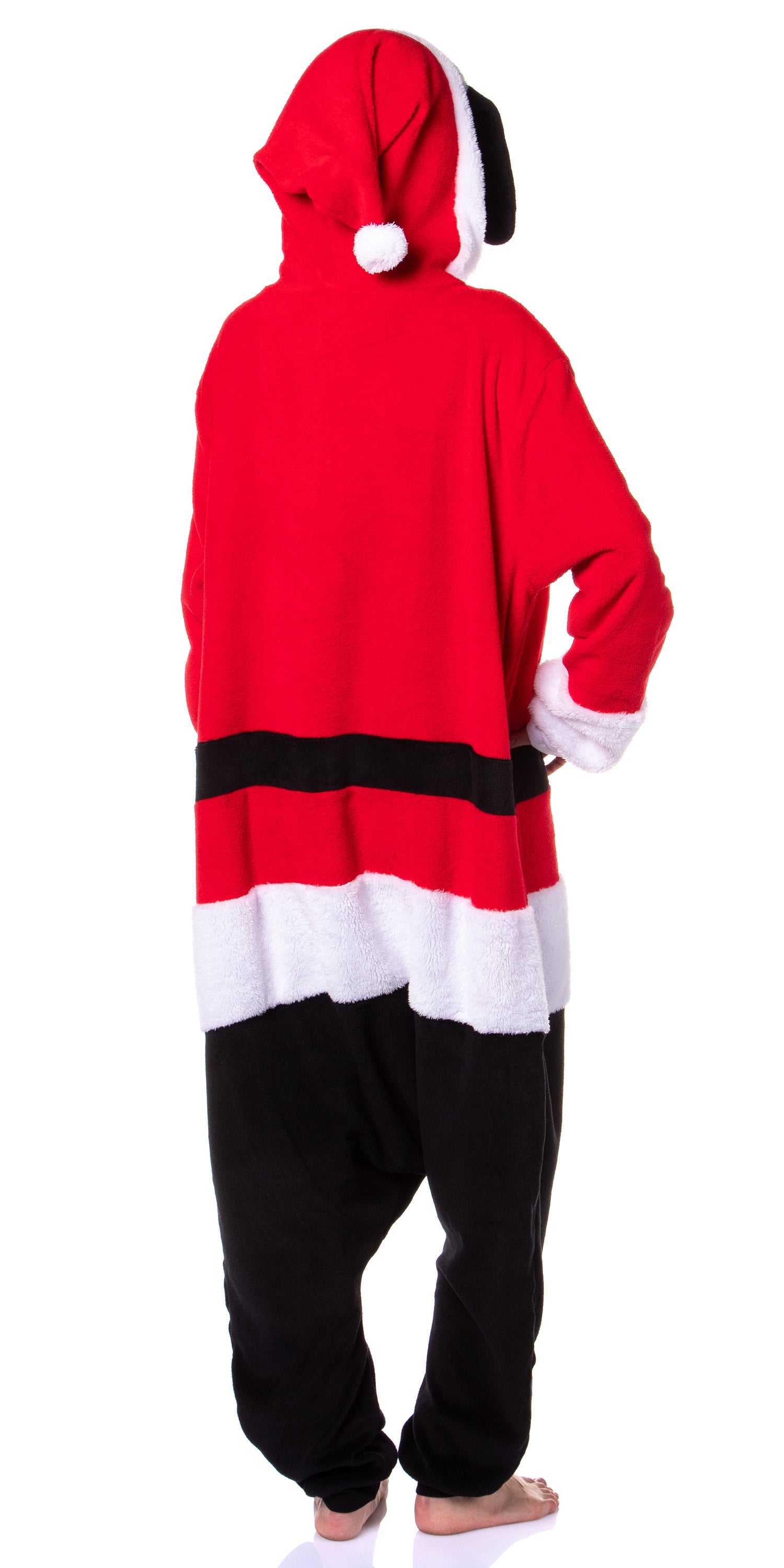 Peanuts Snoopy Christmas Adults Hooded Union Suit Costume Sleep Pajama Kigurumi