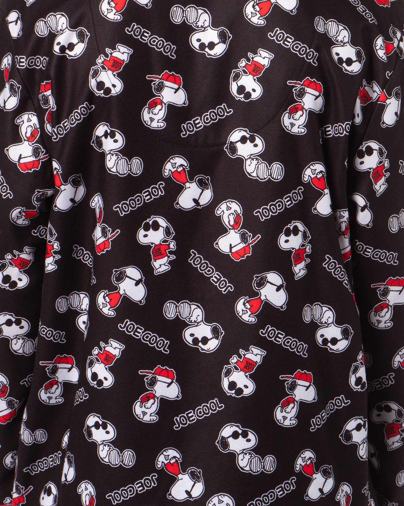 Peanuts Men's Snoopy Joe Cool Classic Pajama Button-up Coat Pants Set