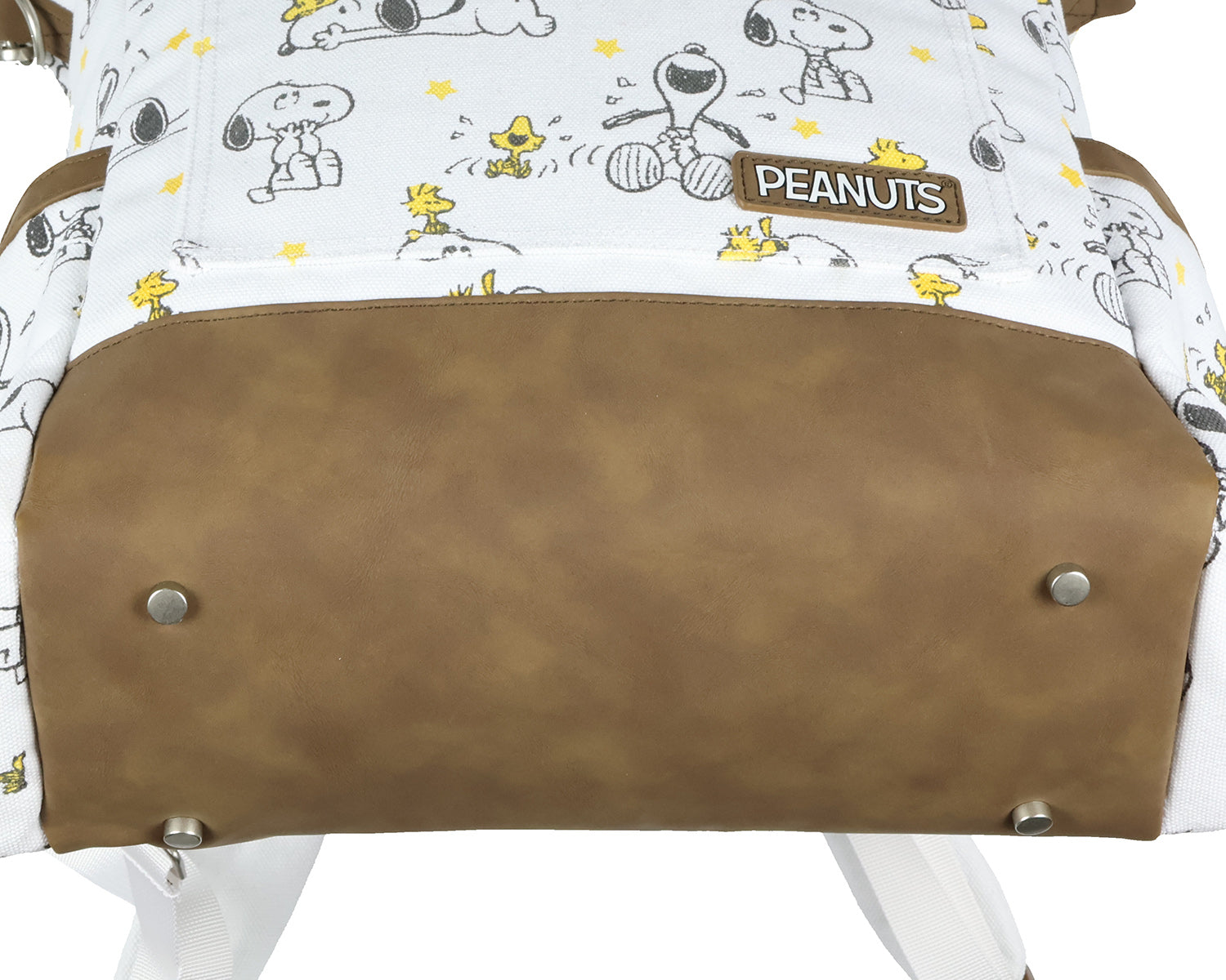 Peanuts Backpack Snoopy and Woodstock Convertible Totepack with Carrying Handles