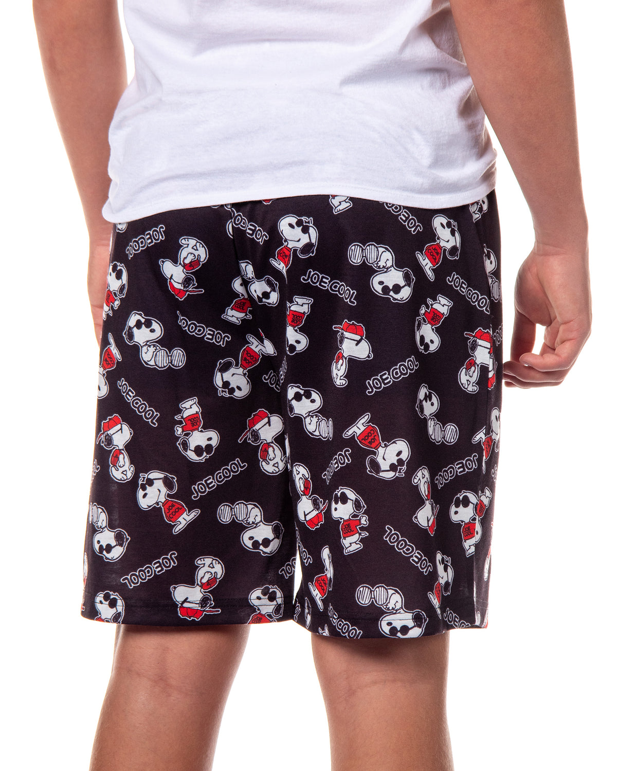 Peanuts Men's Pajama Shorts Snoopy Joe Cool AOP Lounge Sleep Bottoms