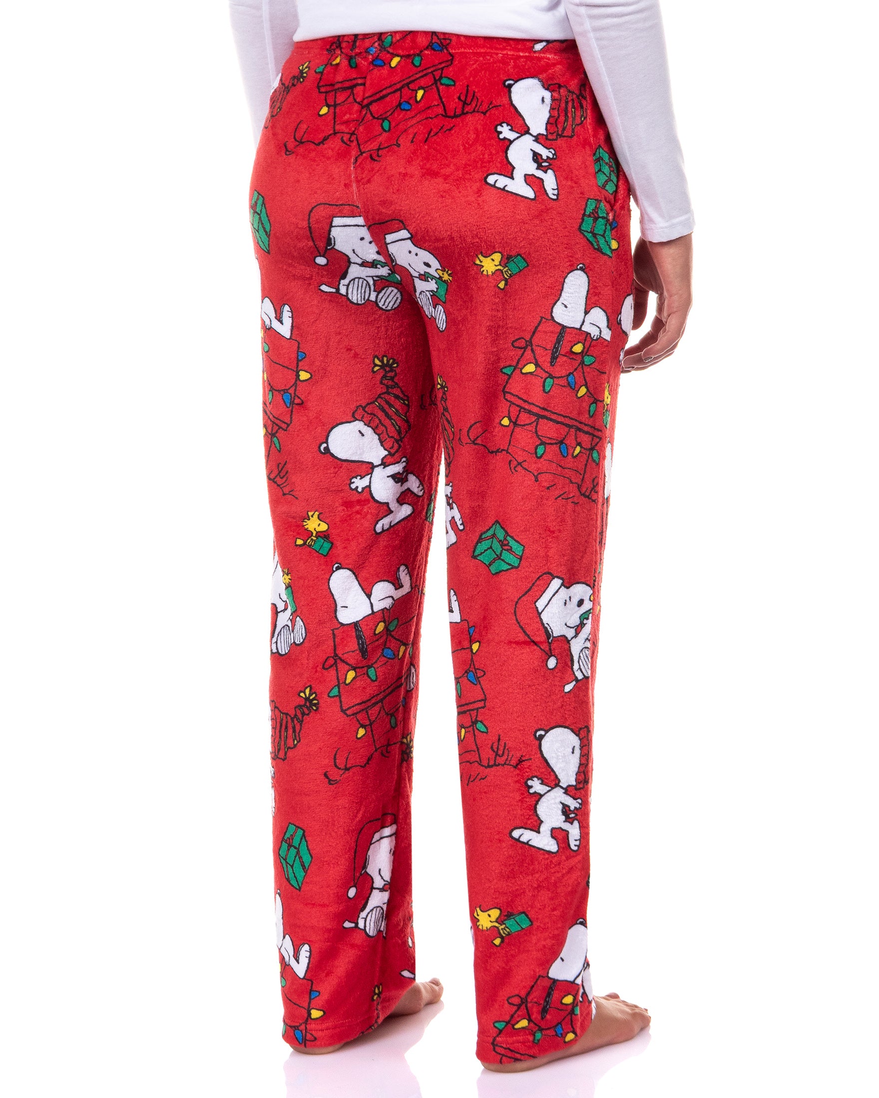 Peanuts Snoopy Pajamas Women's Holiday Lights Lounge Sleep Pants
