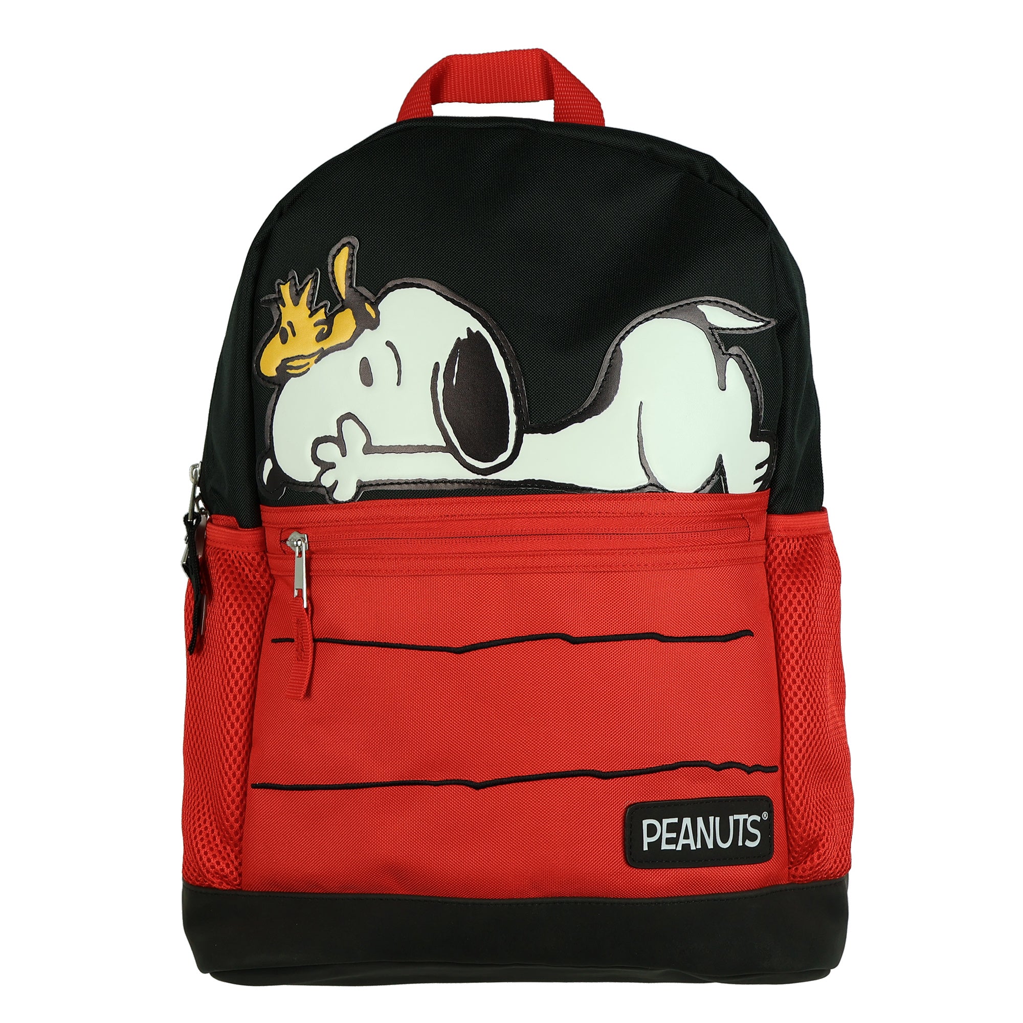 Peanuts Backpack Snoopy & Woodstock 16" Dog House with Padded Adjustable Straps
