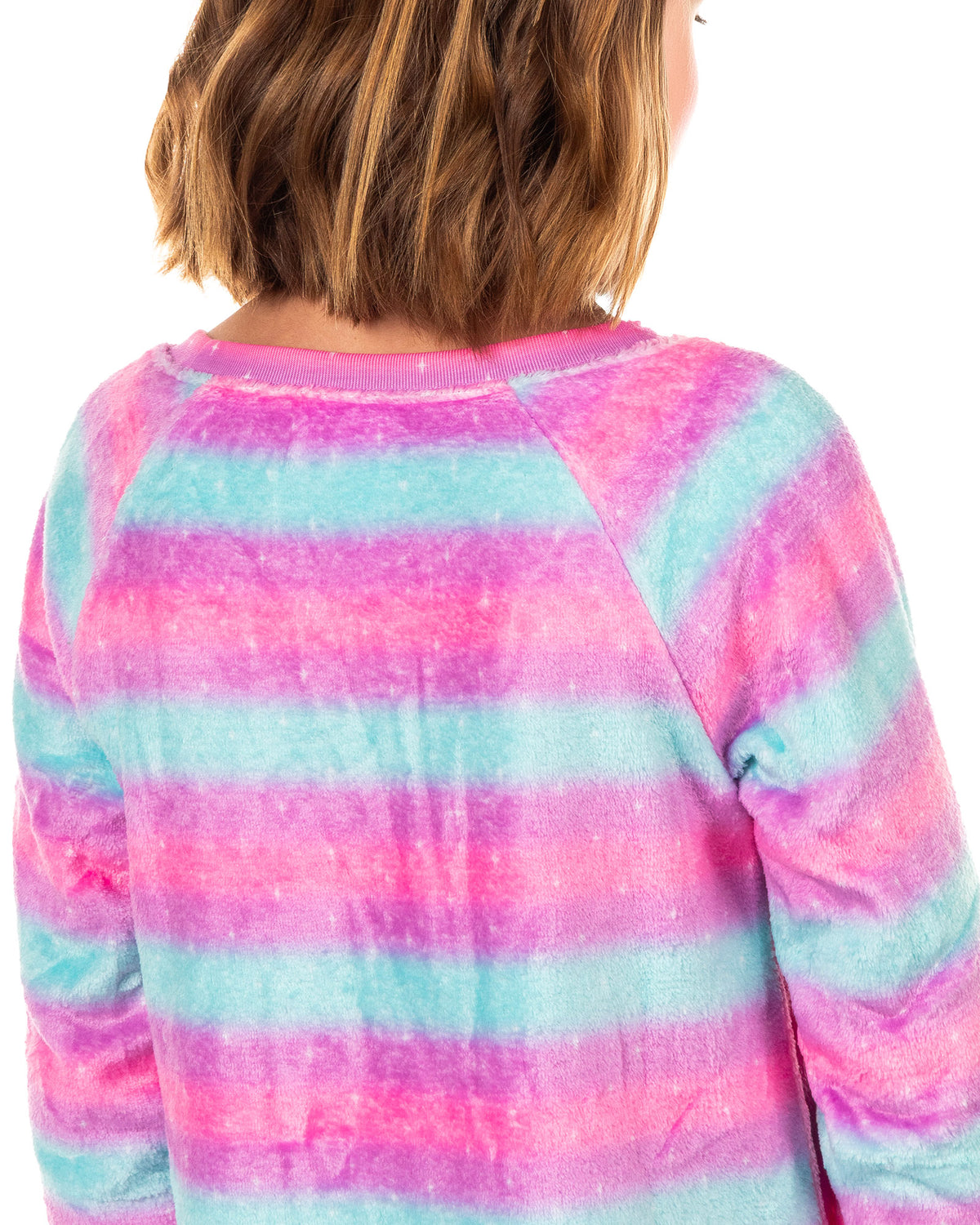 Peanuts Pajama Girl's Snoopy Cute And Cuddly Long Sleeve Fleece Nightgown