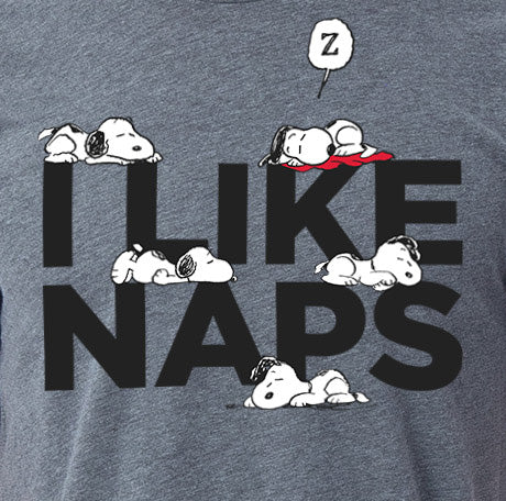 Peanuts Mens' Snoopy I Like Naps Character Sleep Pajama Set Shirt Pants