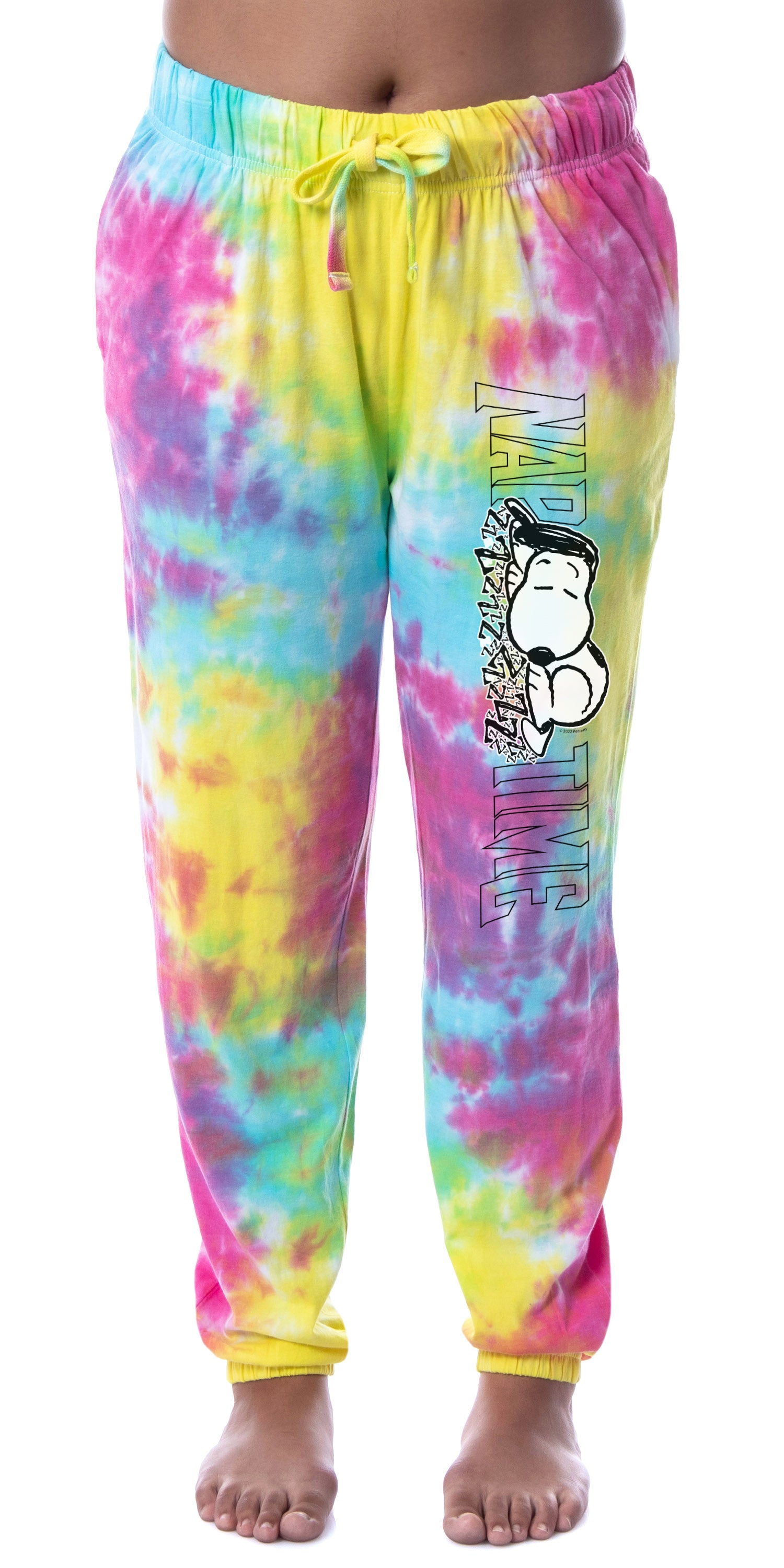 Peanuts Womens' Snoopy Nap Time Character Sleep Jogger Pajama Pants